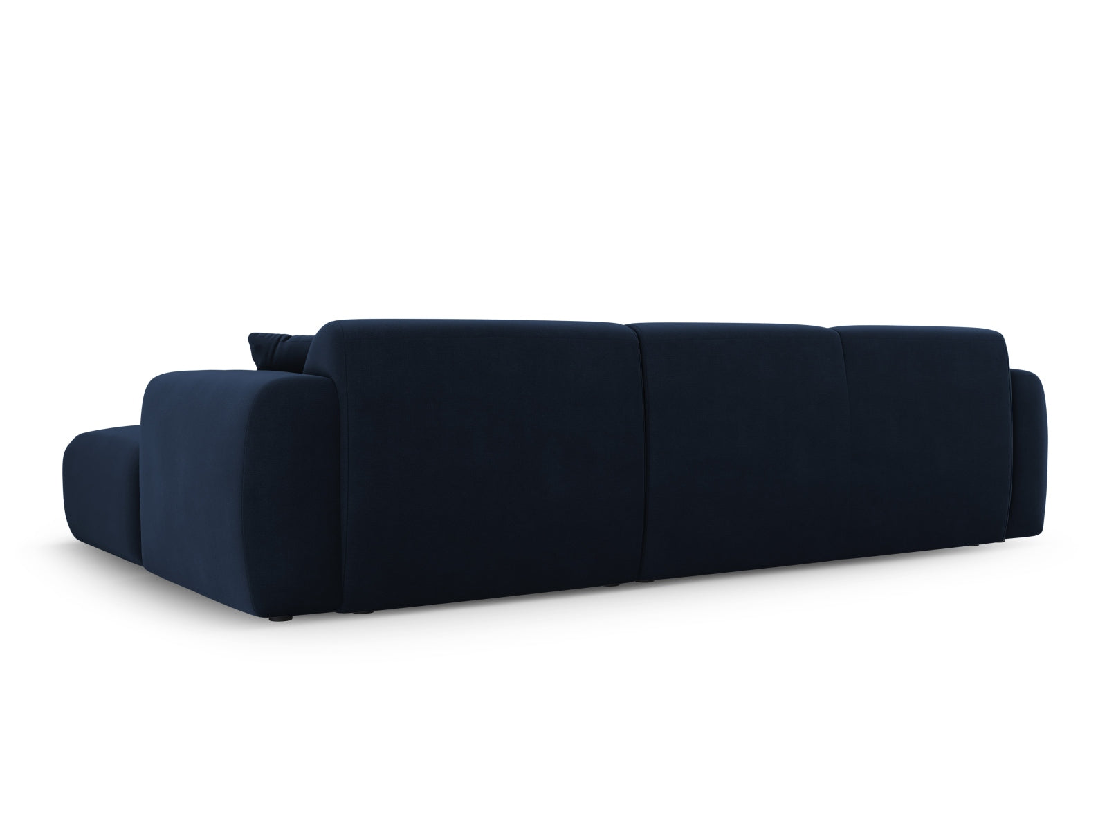Elegantes L-Sofa Molino in hochwertigem Velours, rechtsseitig, ideal für stilvolle Wohnräume und entspannte Stunden.