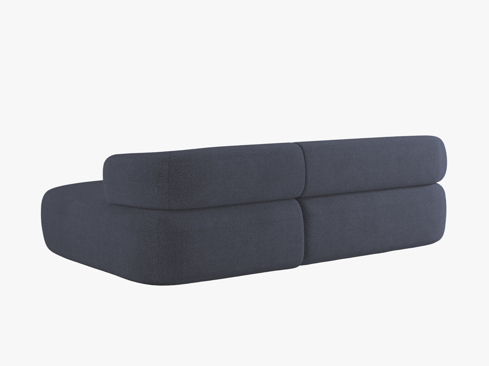 Elegantes Ecksofa Jenny in Dunkelblau, 5-Sitzer, rechtsseitig, ideal für stilvolle Wohnräume. Hochwertige Verarbeitung von Micadoni.