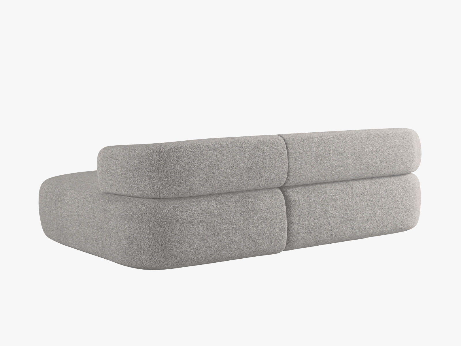 Modernes L-Sofa Jenny in hellem Grau, 5-Sitzer für komfortable Wohnräume. Ideal für entspannte Abende und stilvolle Einrichtung.
