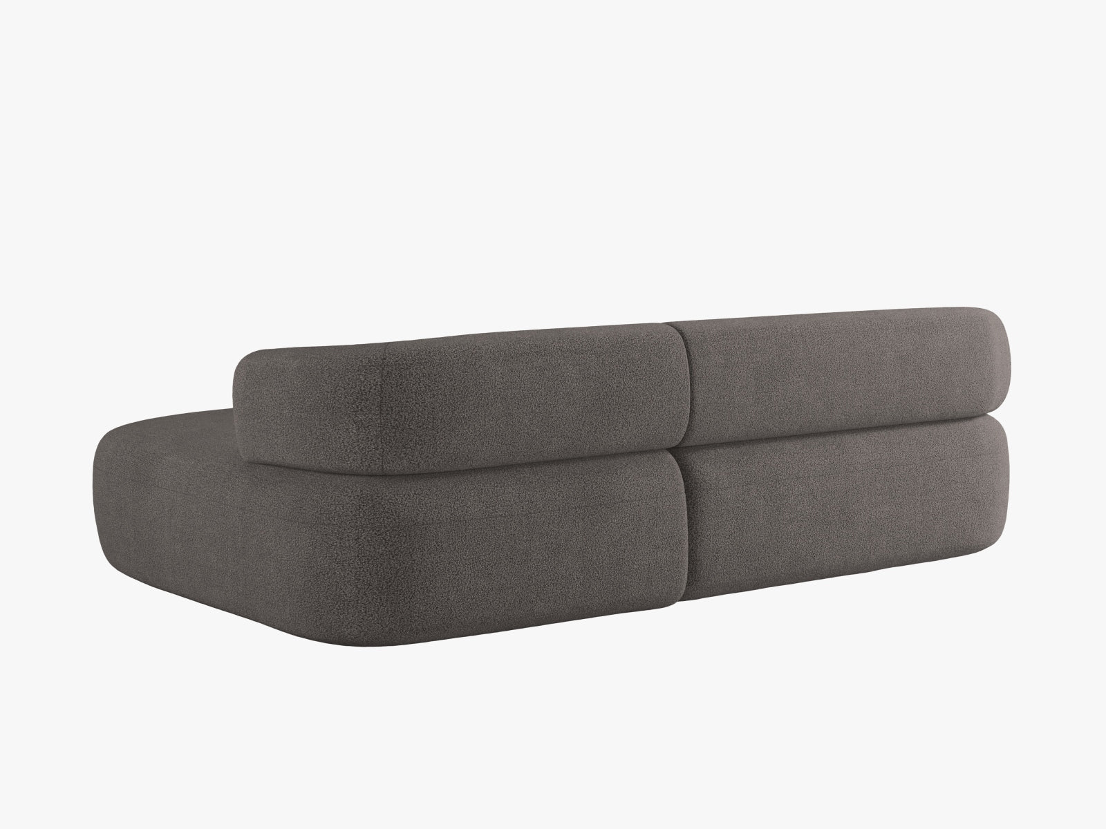 Elegantes 5-Sitzer Ecksofa Jenny in Grau, ideal für stilvolle Wohnräume. Komfort und Qualität vereint von Micadoni.