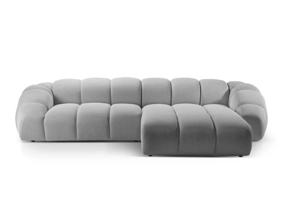 Diana Ecksofa rechts 4 Sitzer in Silver-Sonic präsentiert im Onlineshop von KAQTU Design AG. L-Sofa rechts ist von Micadoni