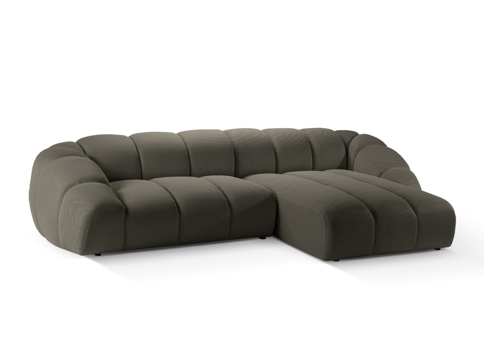 Modernes 4-Sitzer Ecksofa Diana in Steel-Sonic, perfekt für gemütliche Wohnzimmer. Hochwertige Materialien und elegantes Design von Micadoni.