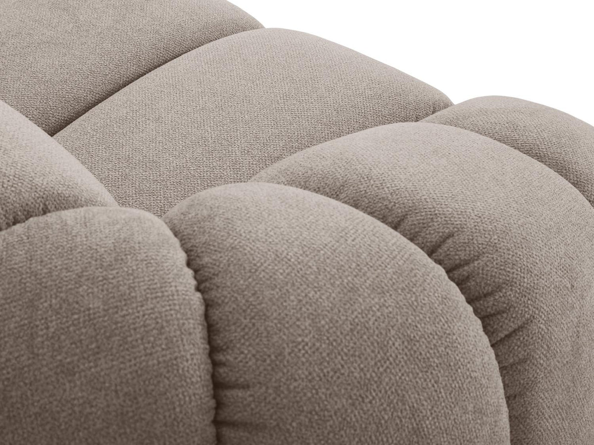 Diana Ecksofa rechts 4 Sitzer in Dark Beige-Bubble präsentiert im Onlineshop von KAQTU Design AG. L-Sofa rechts ist von Micadoni