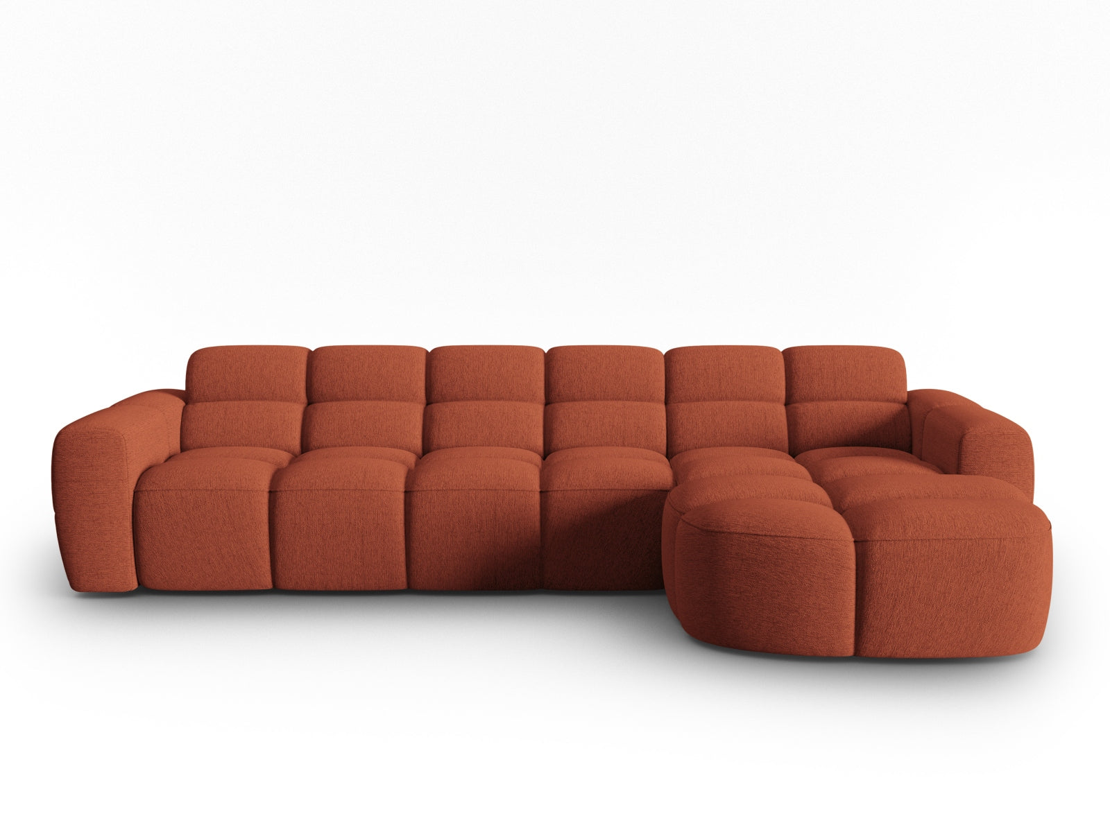 Lisa Ecksofa rechts 4 Sitzer in Coral präsentiert im Onlineshop von KAQTU Design AG. Ecksofa rechts ist von Micadoni