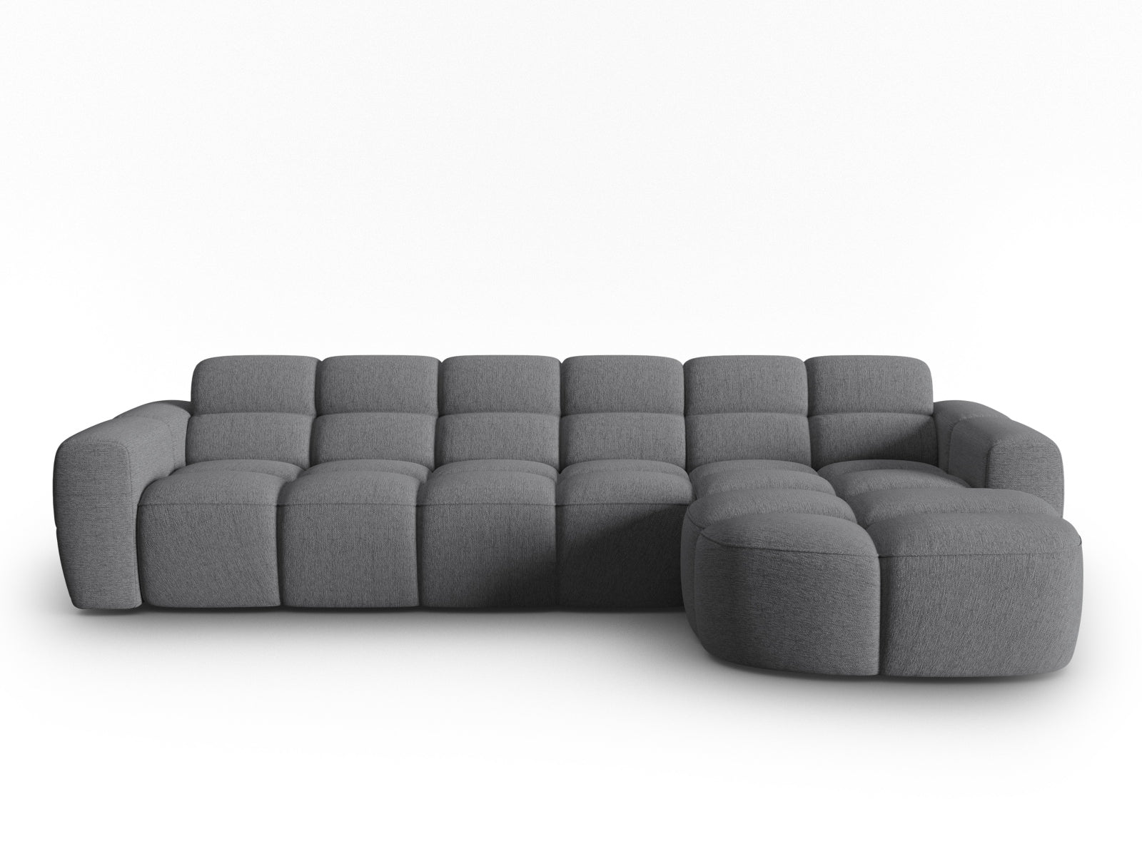 Lisa Ecksofa rechts 4 Sitzer in Grey präsentiert im Onlineshop von KAQTU Design AG. Ecksofa rechts ist von Micadoni
