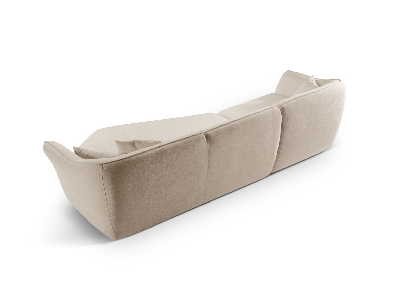 Entdecken Sie das Hailey Boucle Ecksofa rechts von Micadoni – ein stilvolles 5-Sitzer Sofa, das modernen Komfort und Eleganz vereint.