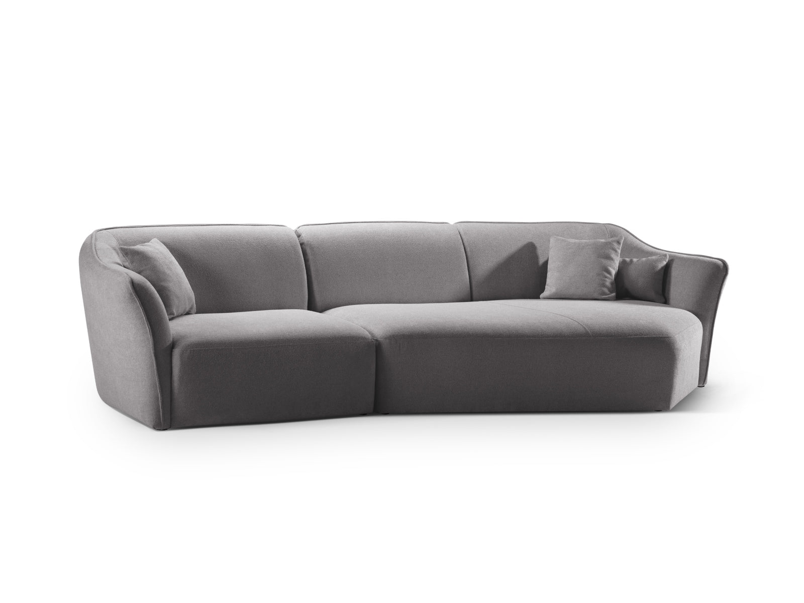 Entdecken Sie das Hailey Boucle Ecksofa rechts von Micadoni – ein stilvolles 5-Sitzer Sofa, das modernen Komfort und Eleganz vereint.