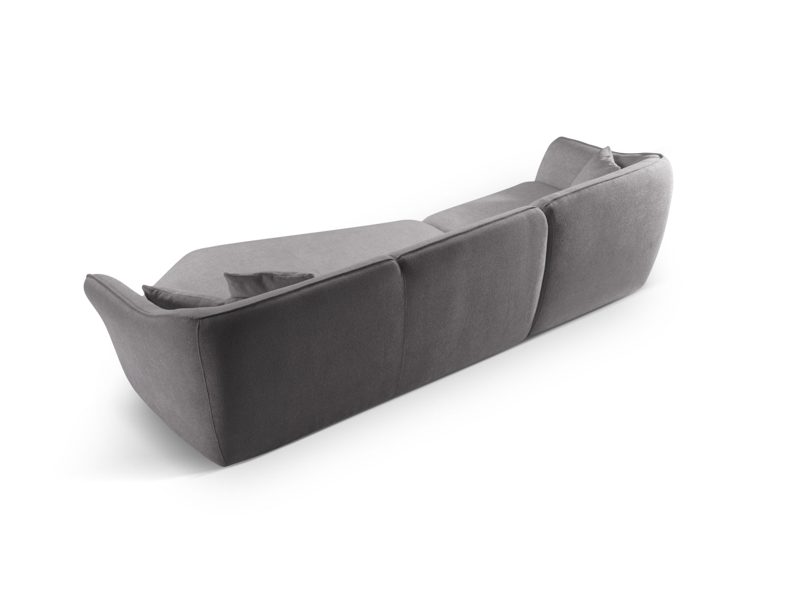 Entdecken Sie das Hailey Boucle Ecksofa rechts von Micadoni – ein stilvolles 5-Sitzer Sofa, das Komfort und modernes Design vereint.