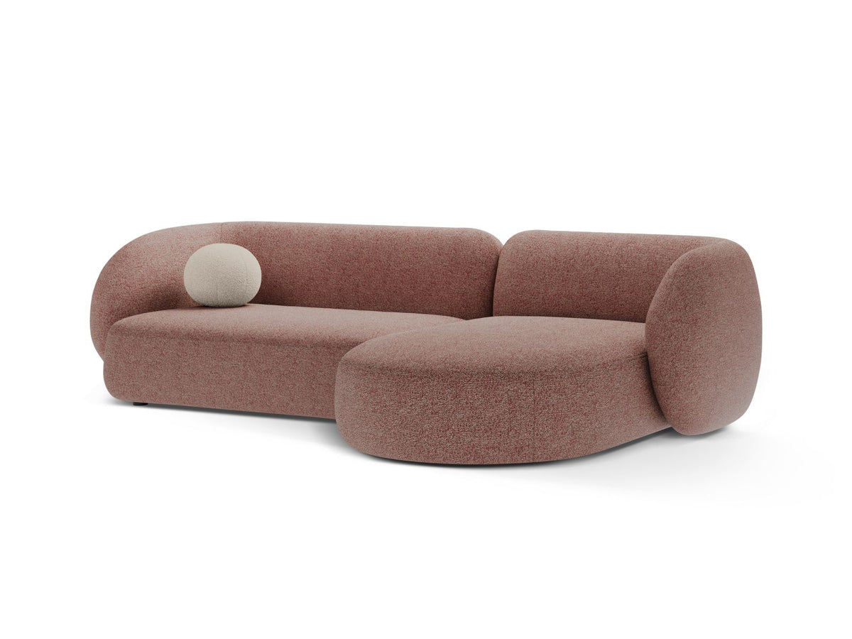 3-Sitzer Ecksofa rechts Kate in Pink Melange-Puente präsentiert im Onlineshop von KAQTU Design AG. Ecksofa rechts ist von Micadoni