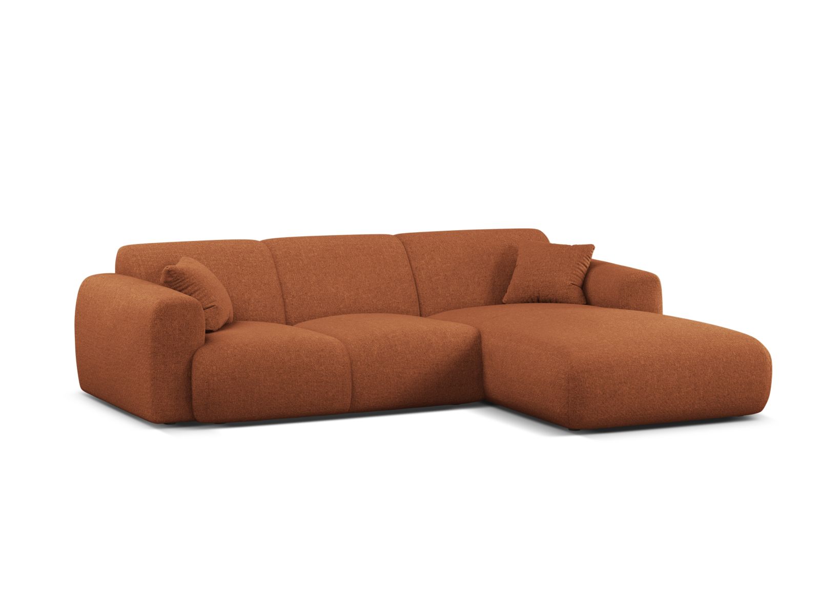 Elegantes 4-Sitzer Ecksofa rechts Molino in stilvollem Brick-Eden, ideal für moderne Wohnräume und gemütliche Abende.