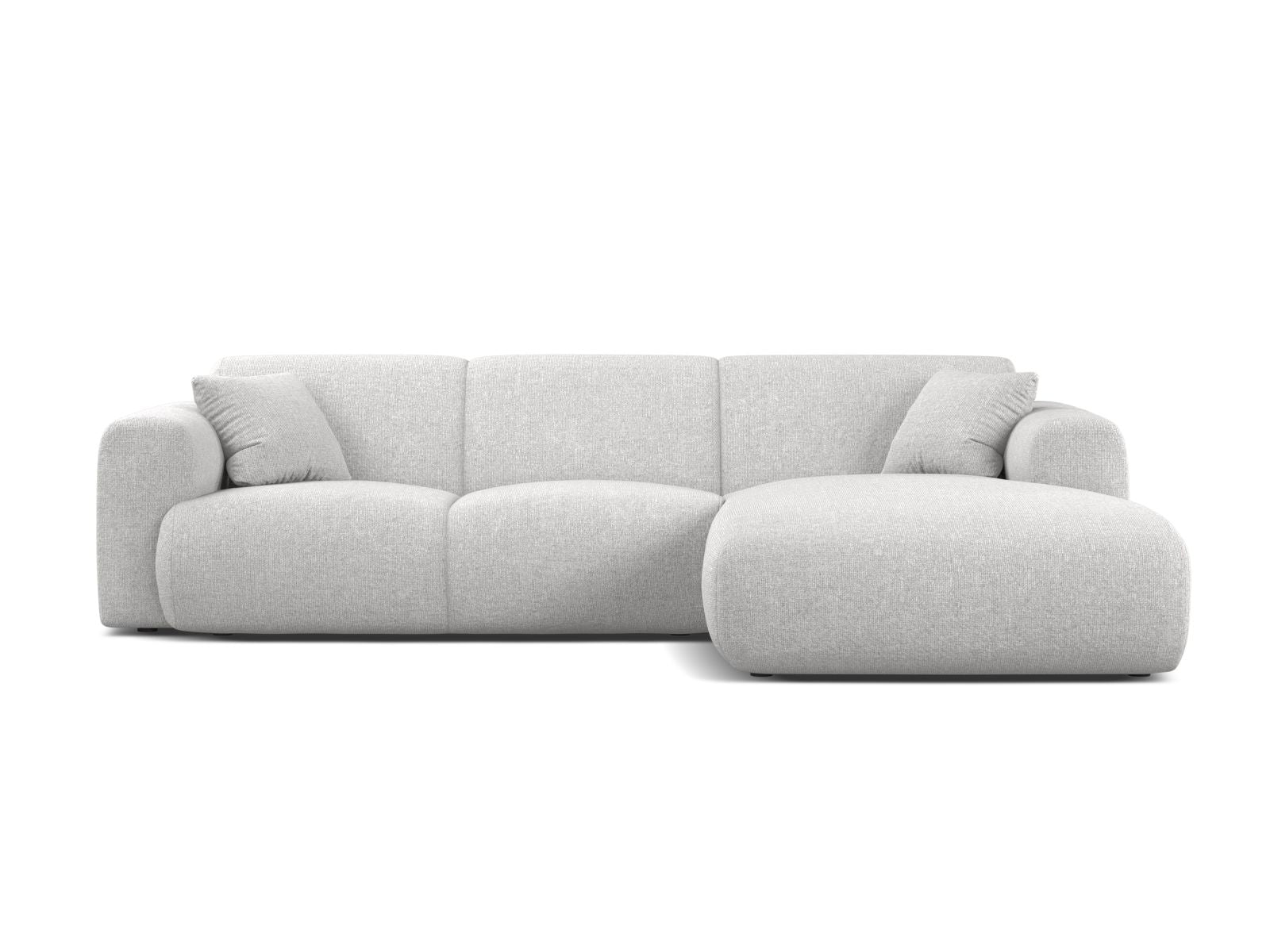 4-Sitzer Ecksofa rechts Molino in Silver-Eden präsentiert im Onlineshop von KAQTU Design AG. Ecksofa rechts ist von Micadoni