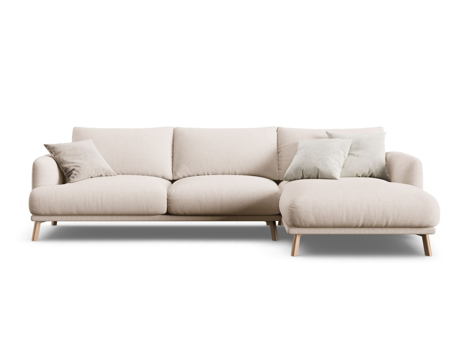 4-Sitzer Ecksofa rechts Naomi in Beige-Liberty präsentiert im Onlineshop von KAQTU Design AG. Ecksofa rechts ist von Micadoni