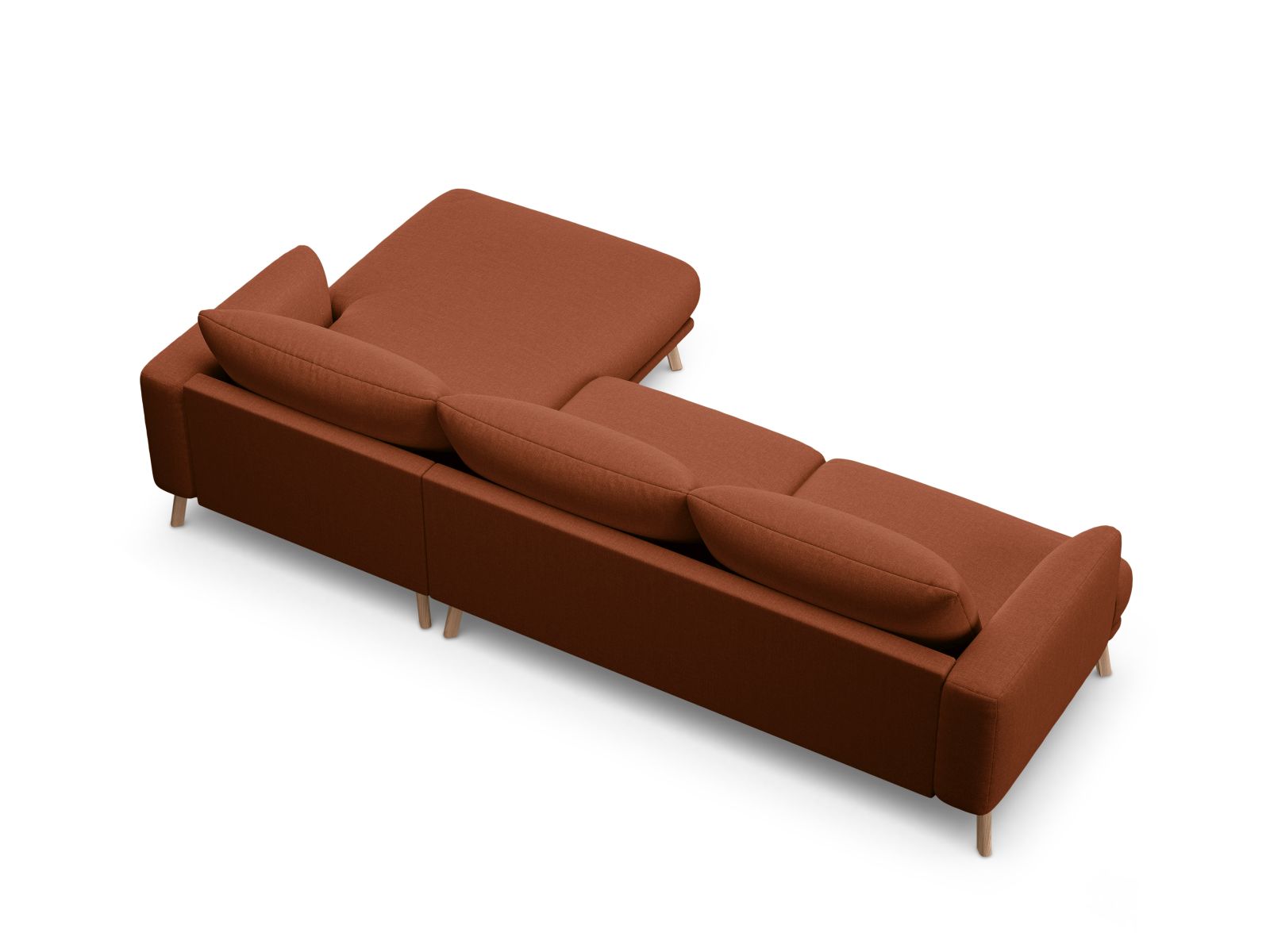 4-Sitzer Ecksofa rechts Naomi in Brick-Liberty präsentiert im Onlineshop von KAQTU Design AG. Ecksofa rechts ist von Micadoni