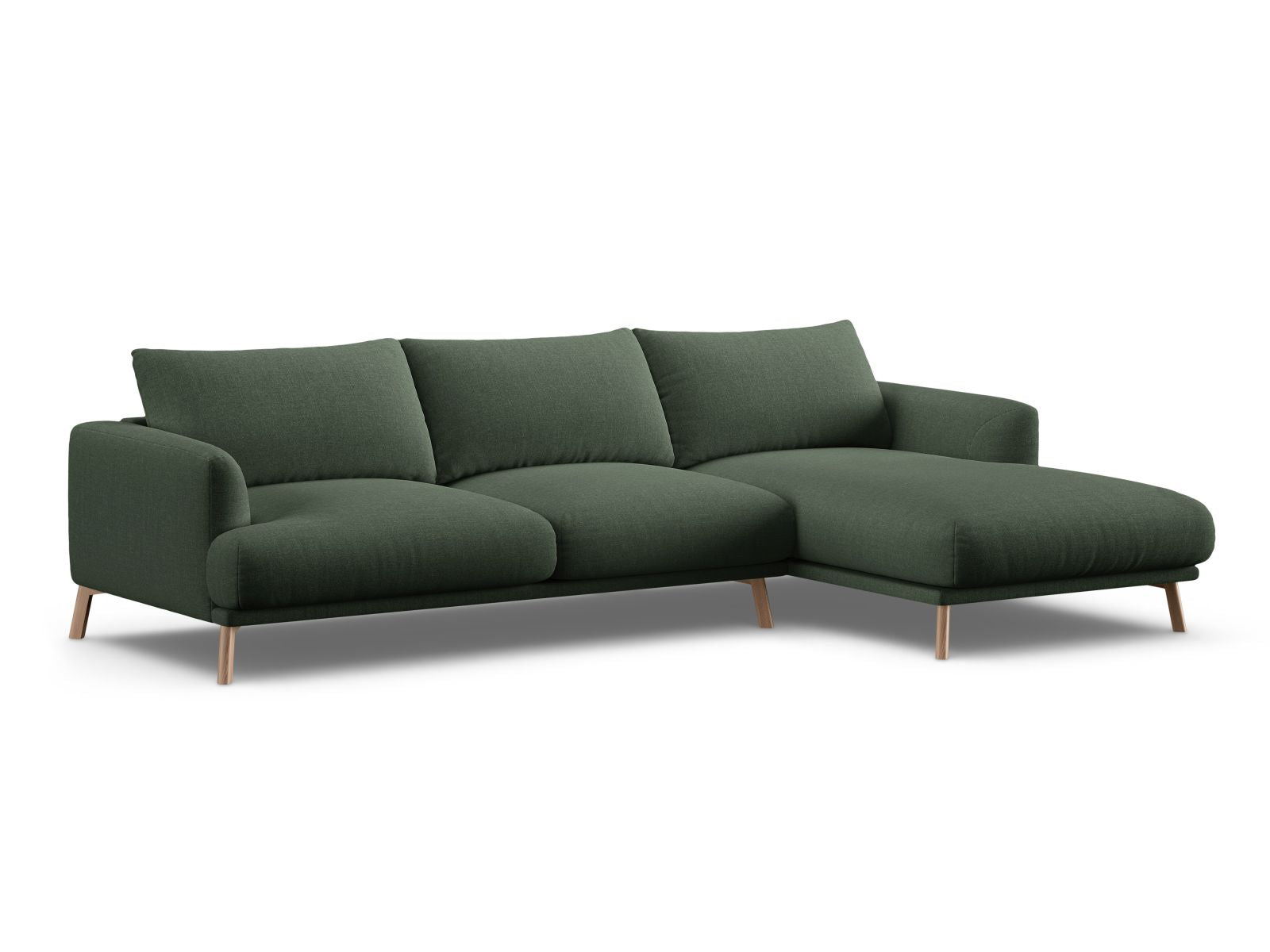 4-Sitzer Ecksofa rechts Naomi in Moss Green-Liberty präsentiert im Onlineshop von KAQTU Design AG. Ecksofa rechts ist von Micadoni