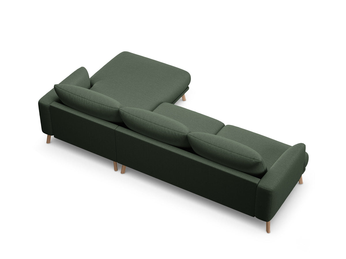 4-Sitzer Ecksofa rechts Naomi in Moss Green-Liberty präsentiert im Onlineshop von KAQTU Design AG. Ecksofa rechts ist von Micadoni