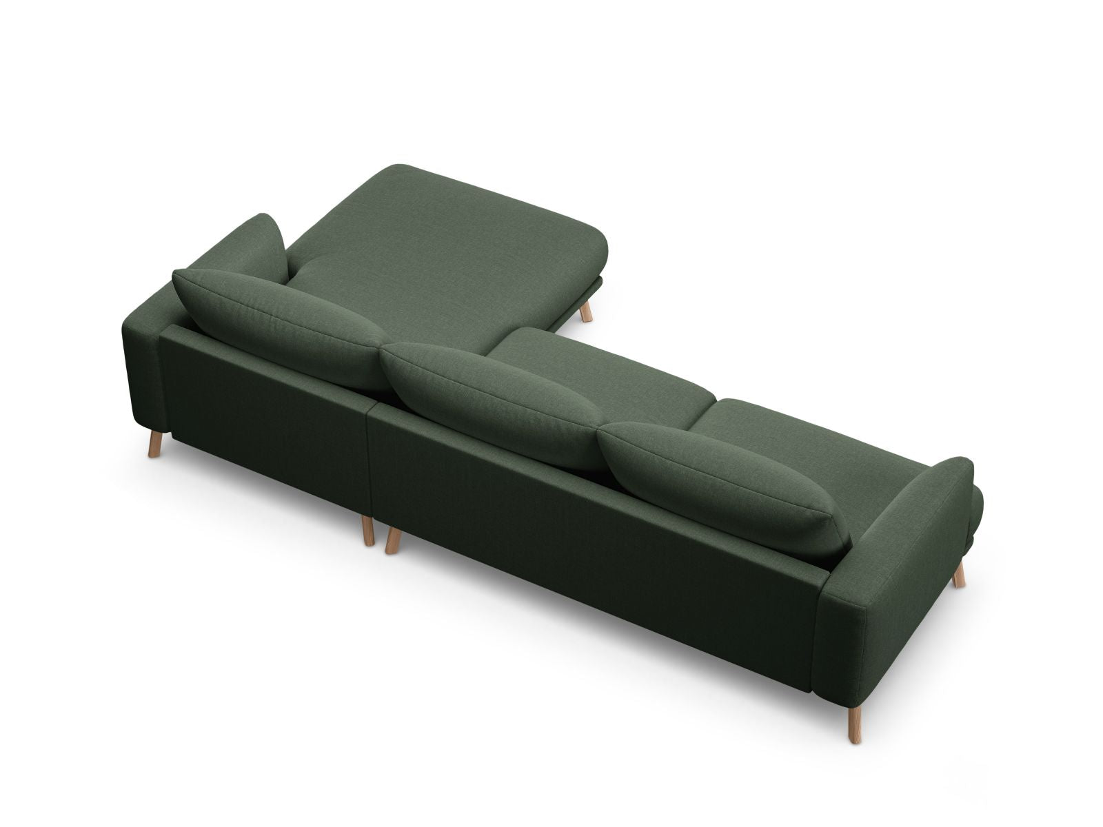 4-Sitzer Ecksofa rechts Naomi in Moss Green-Liberty präsentiert im Onlineshop von KAQTU Design AG. Ecksofa rechts ist von Micadoni