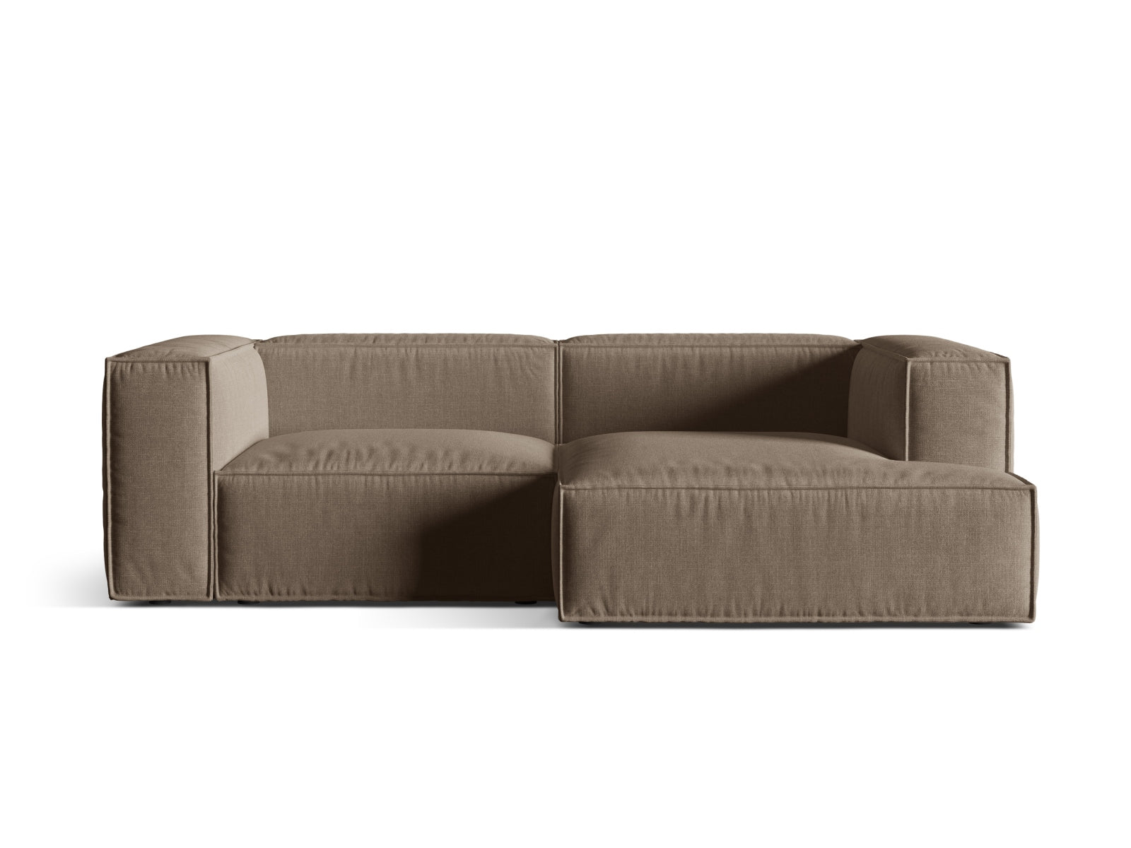 3-Sitzer Ecksofa rechts Nuria in Cappuccino-Liberty präsentiert im Onlineshop von KAQTU Design AG. Ecksofa rechts ist von Micadoni