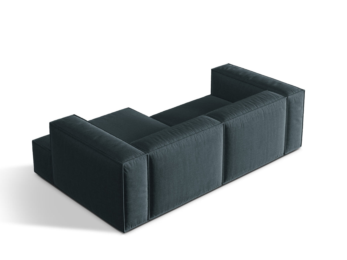 3-Sitzer Ecksofa rechts Nuria in Deep Petrol-Liberty präsentiert im Onlineshop von KAQTU Design AG. Ecksofa rechts ist von Micadoni
