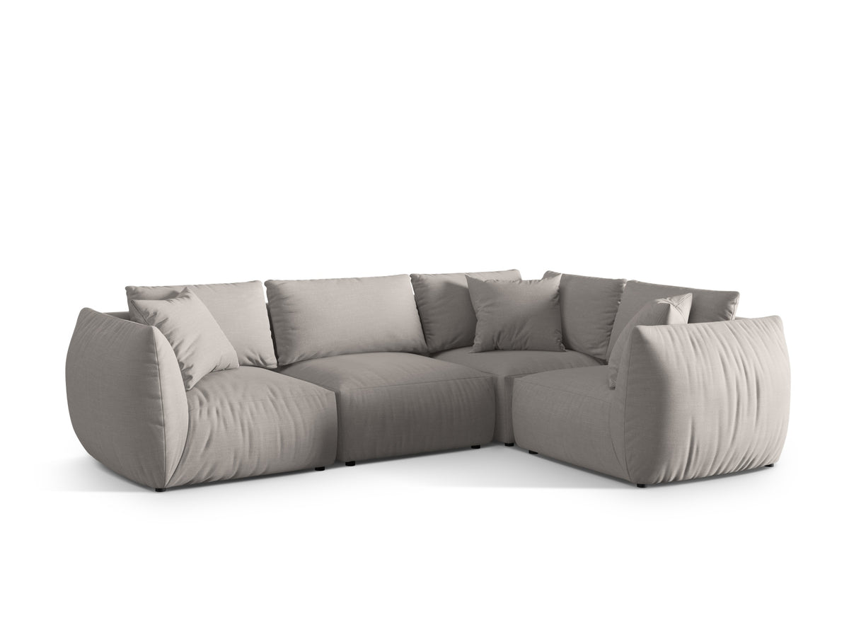 Chris Ecksofa rechts 4 Sitzer in Natural-LINS präsentiert im Onlineshop von KAQTU Design AG. Ecksofa rechts ist von Micadoni