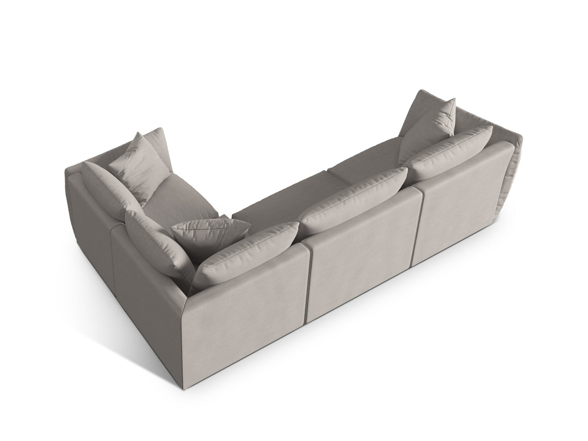 Chris Ecksofa rechts 4 Sitzer in Natural-LINS präsentiert im Onlineshop von KAQTU Design AG. Ecksofa rechts ist von Micadoni