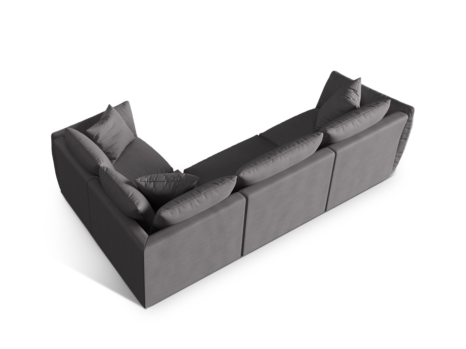 Entdecken Sie das stilvolle Chris Ecksofa rechts 4 Sitzer von Micadoni – ideal für Komfort und Eleganz in Ihrem Wohnraum.
