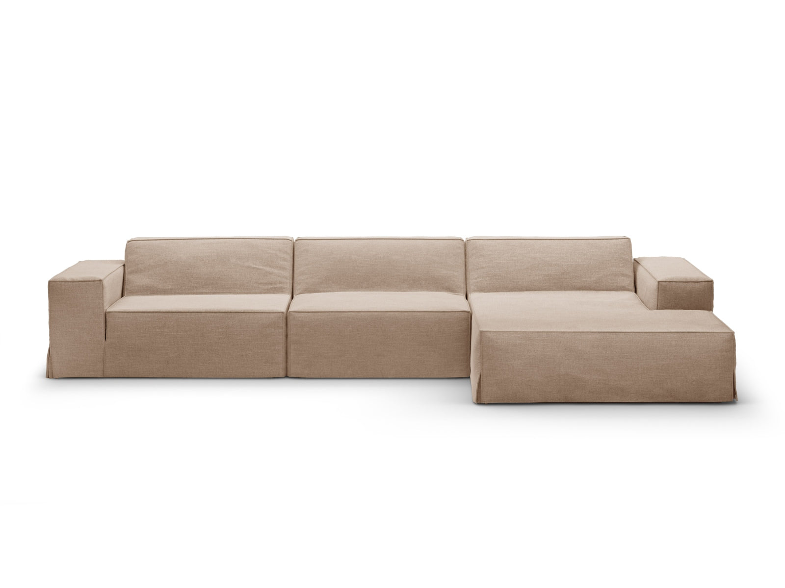 Jodie Modular Ecksofa rechts, 4-Sitzer, modernes Design, komfortable Polsterung, ideal für stilvolle Wohnzimmergestaltung.