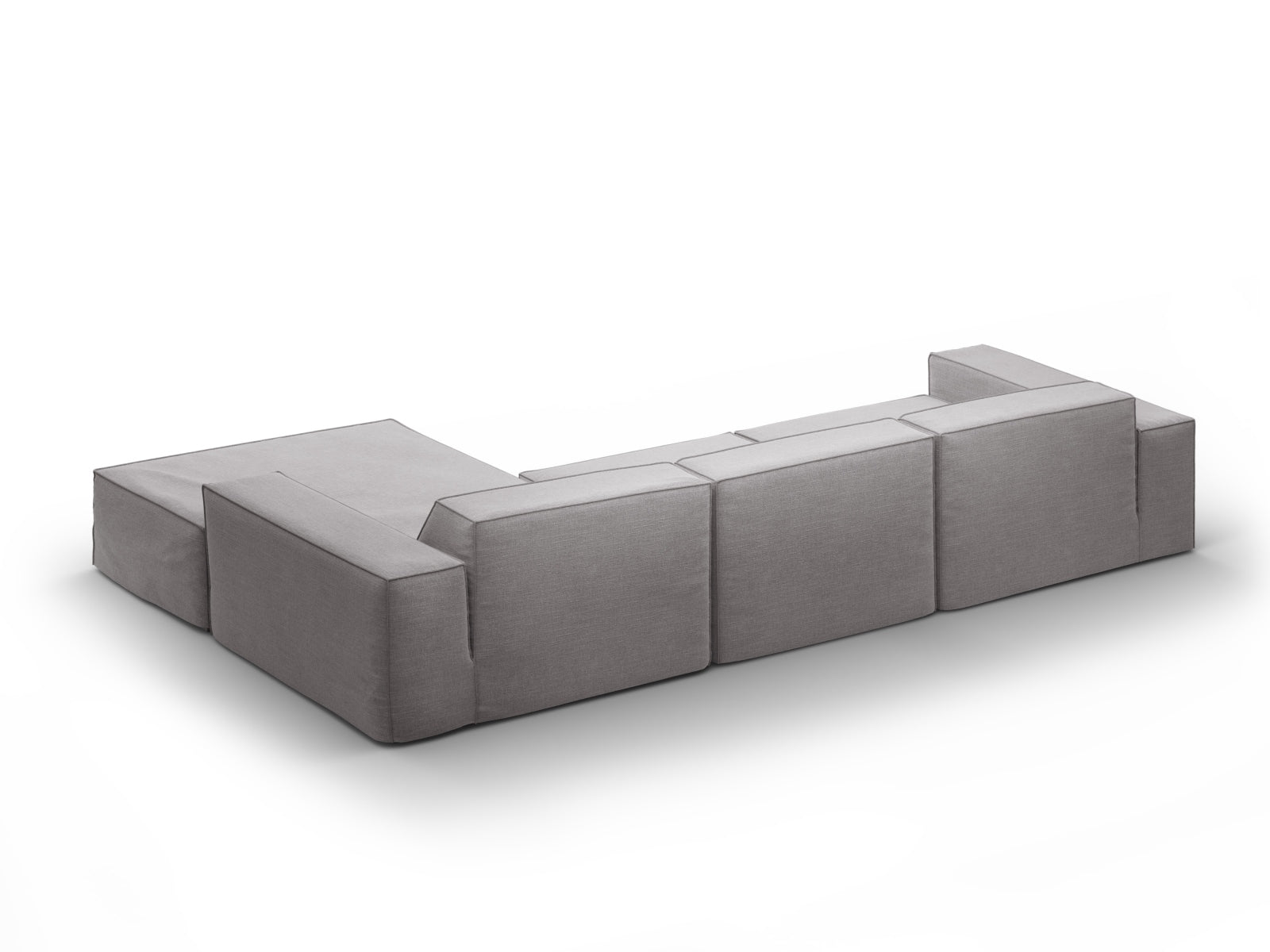 Jodie Modular Ecksofa rechts 4 Sitzer in Warm grey präsentiert im Onlineshop von KAQTU Design AG. Ecksofa rechts ist von Micadoni