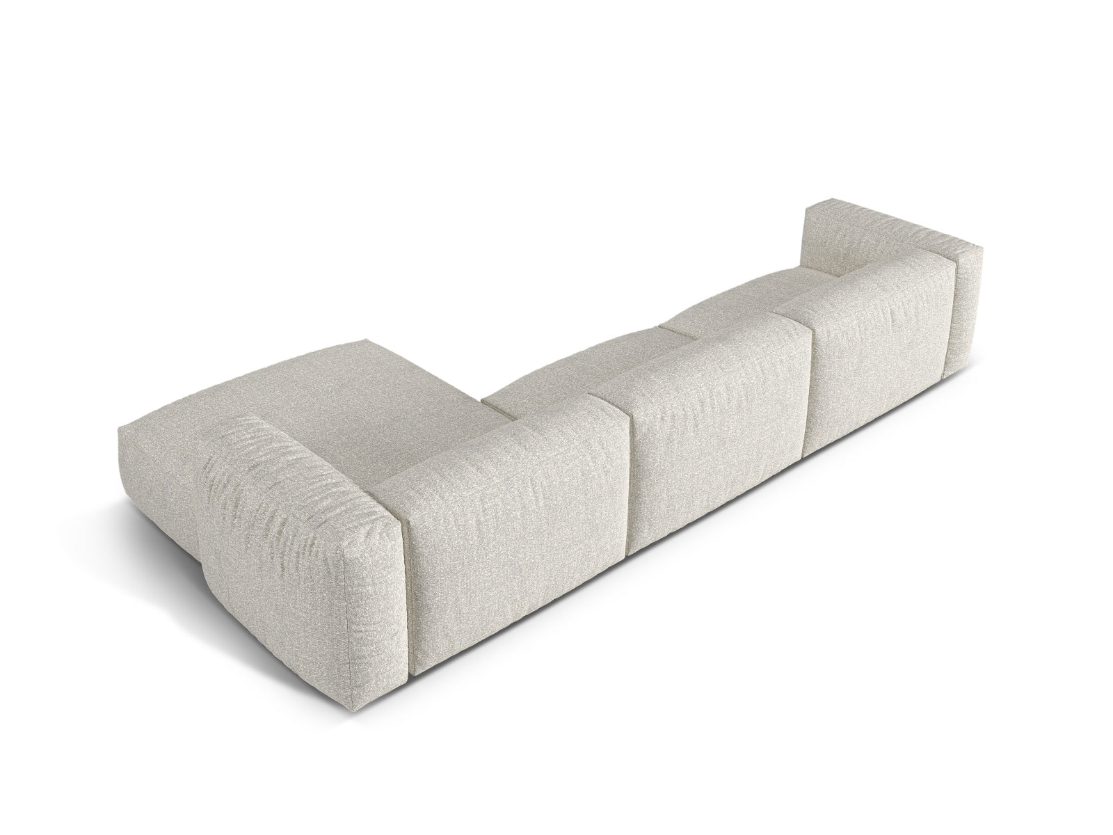 3-Sitzer XL Modular Ecksofa rechts Martina in Grey Beige Melange-Monet präsentiert im Onlineshop von KAQTU Design AG. Ecksofa rechts ist von Micadoni