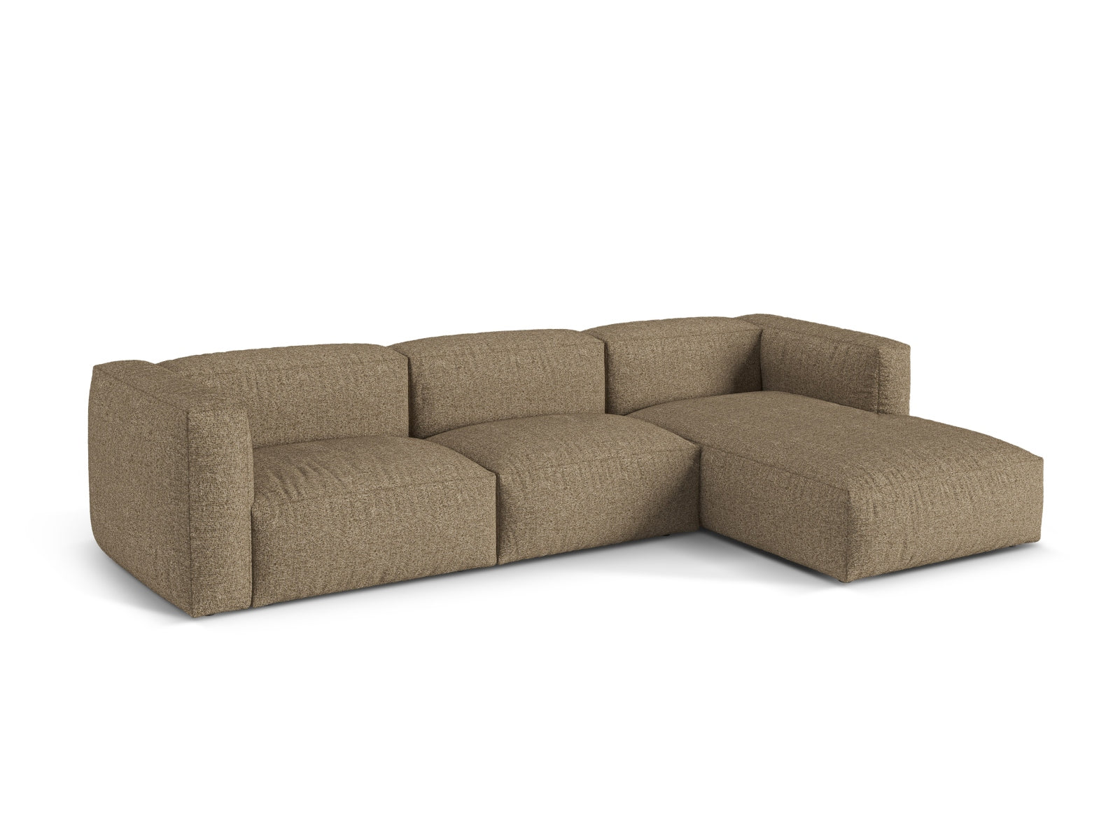 3-Sitzer XL Modular Ecksofa rechts Martina in Cappuccino-Monet präsentiert im Onlineshop von KAQTU Design AG. Ecksofa rechts ist von Micadoni