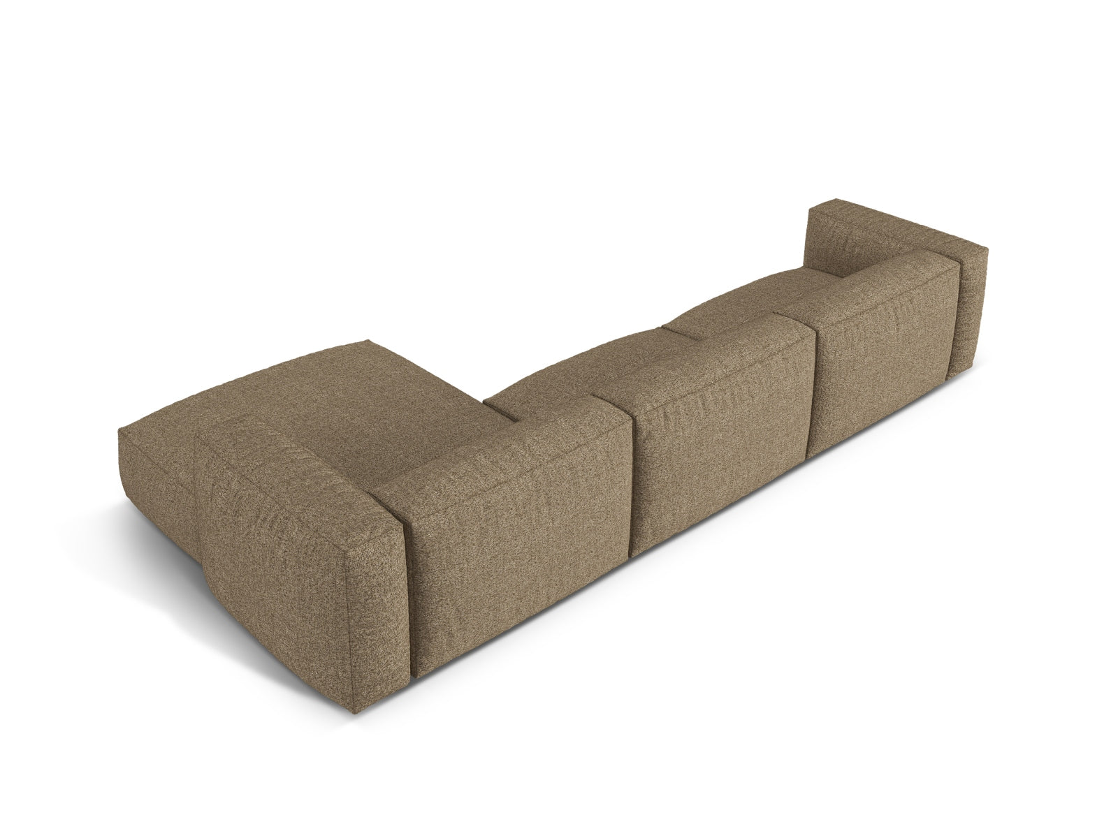 3-Sitzer XL Modular Ecksofa rechts Martina in Cappuccino-Monet präsentiert im Onlineshop von KAQTU Design AG. Ecksofa rechts ist von Micadoni
