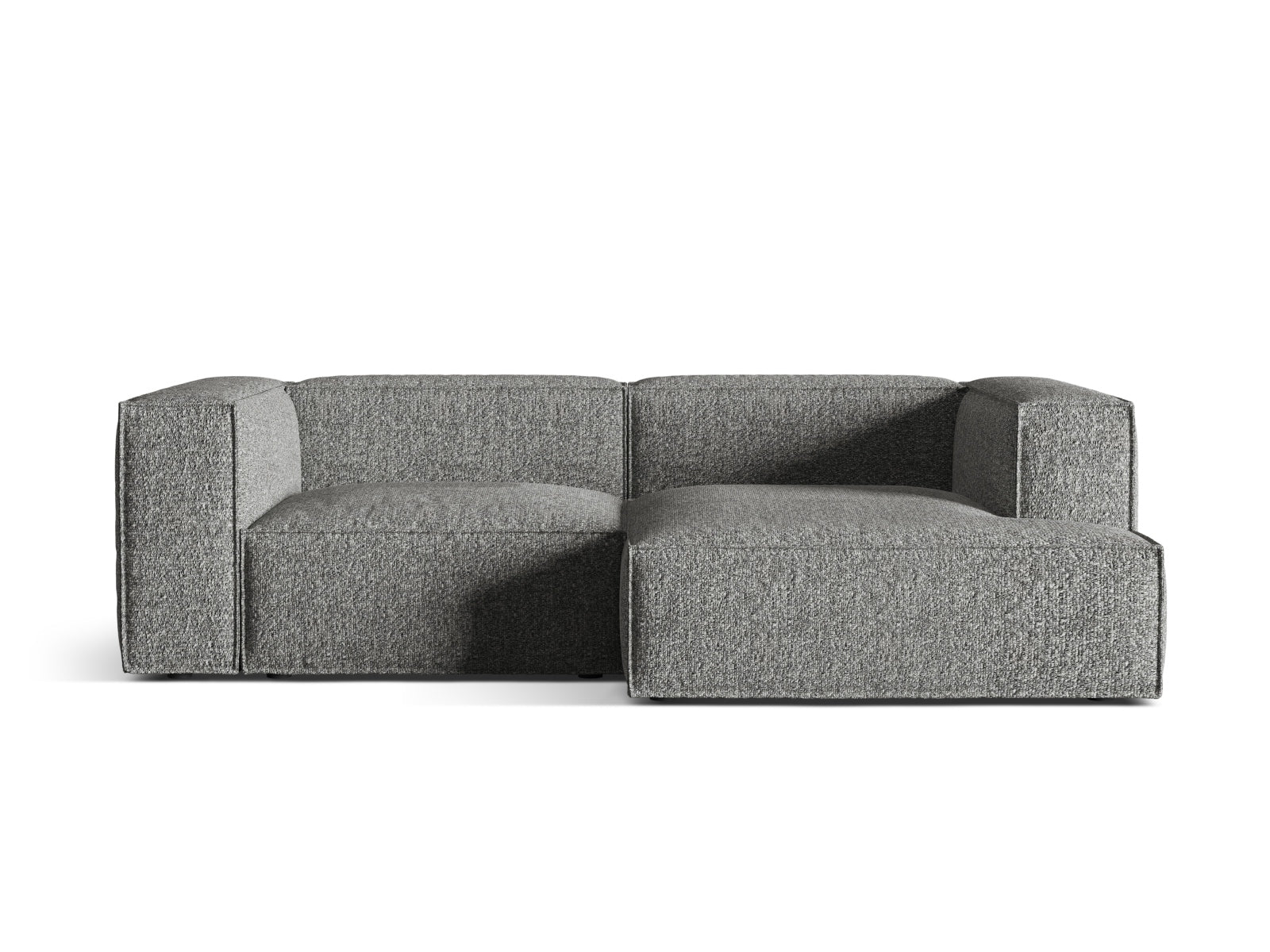 Nuria Boucle Modular Ecksofa rechts 3 Sitzer in Graphite präsentiert im Onlineshop von KAQTU Design AG. Ecksofa rechts ist von Micadoni
