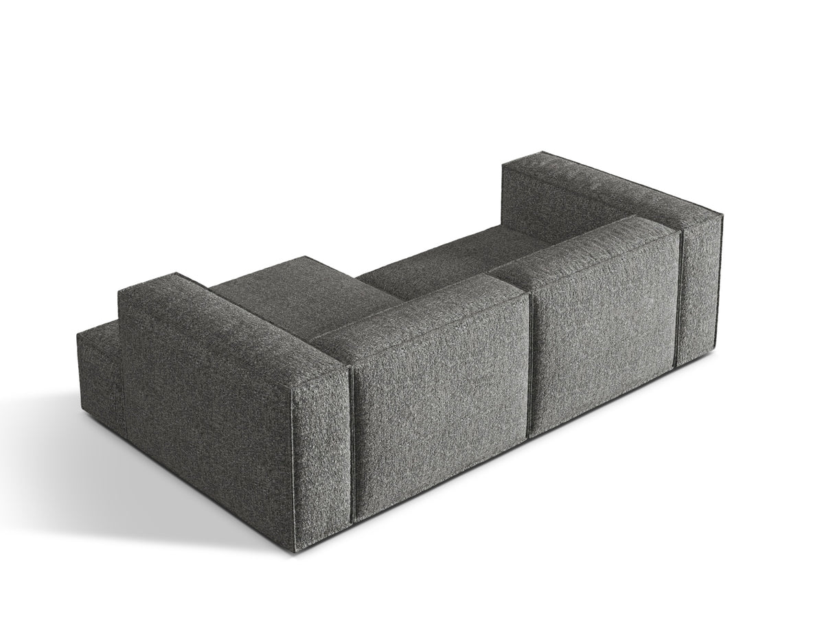Nuria Boucle Modular Ecksofa rechts 3 Sitzer in Graphite-Monet präsentiert im Onlineshop von KAQTU Design AG. L-Sofa rechts ist von Micadoni