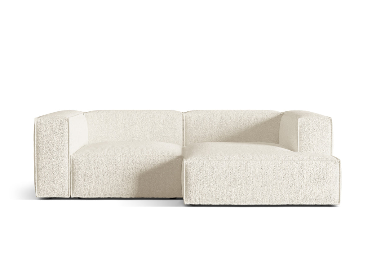 Nuria Boucle Modular Ecksofa rechts 3 Sitzer in Ivory-Monet präsentiert im Onlineshop von KAQTU Design AG. L-Sofa rechts ist von Micadoni