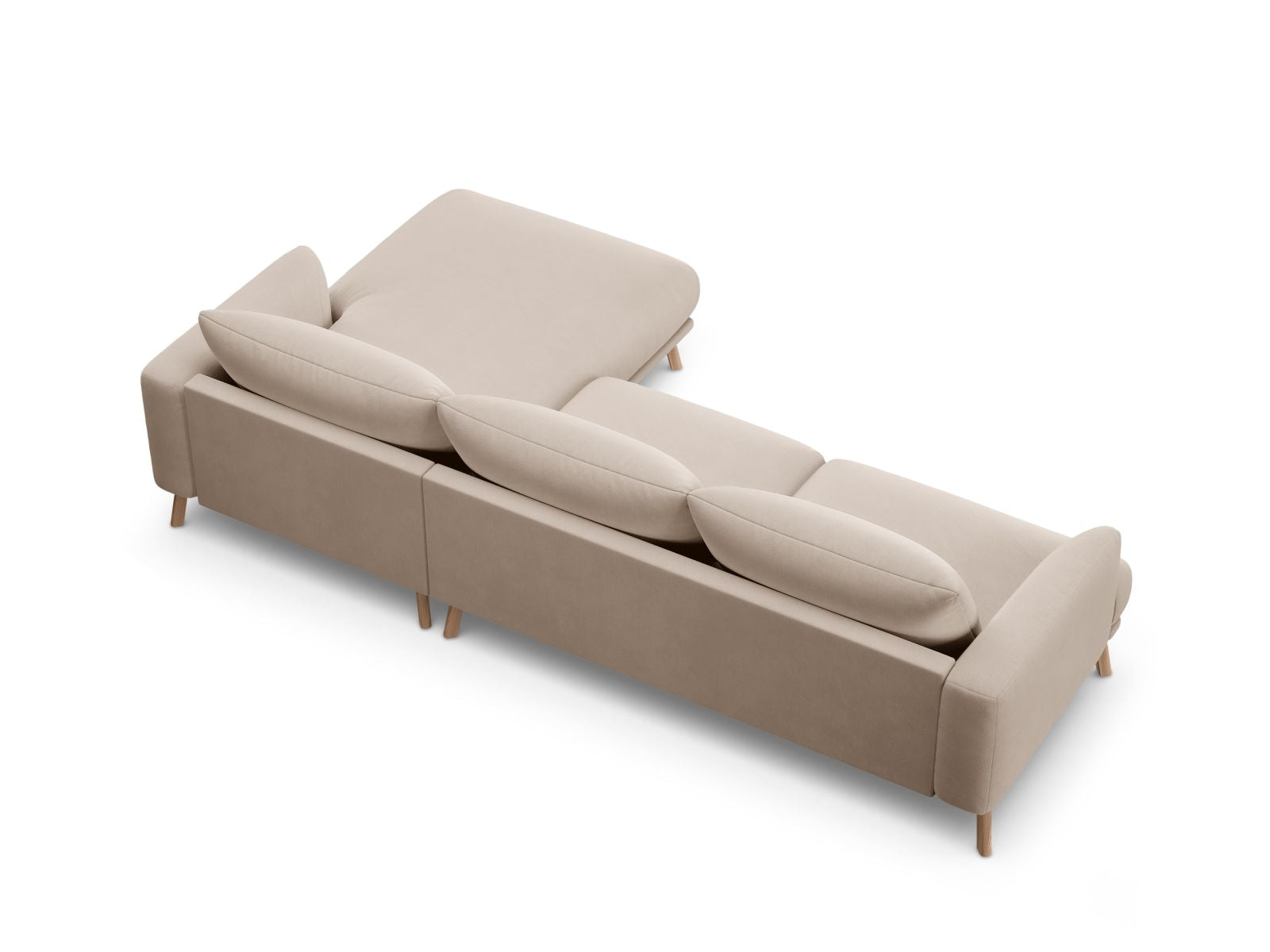 4-Sitzer Ecksofa rechts Naomi in Beige-Salvador präsentiert im Onlineshop von KAQTU Design AG. Ecksofa rechts ist von Micadoni