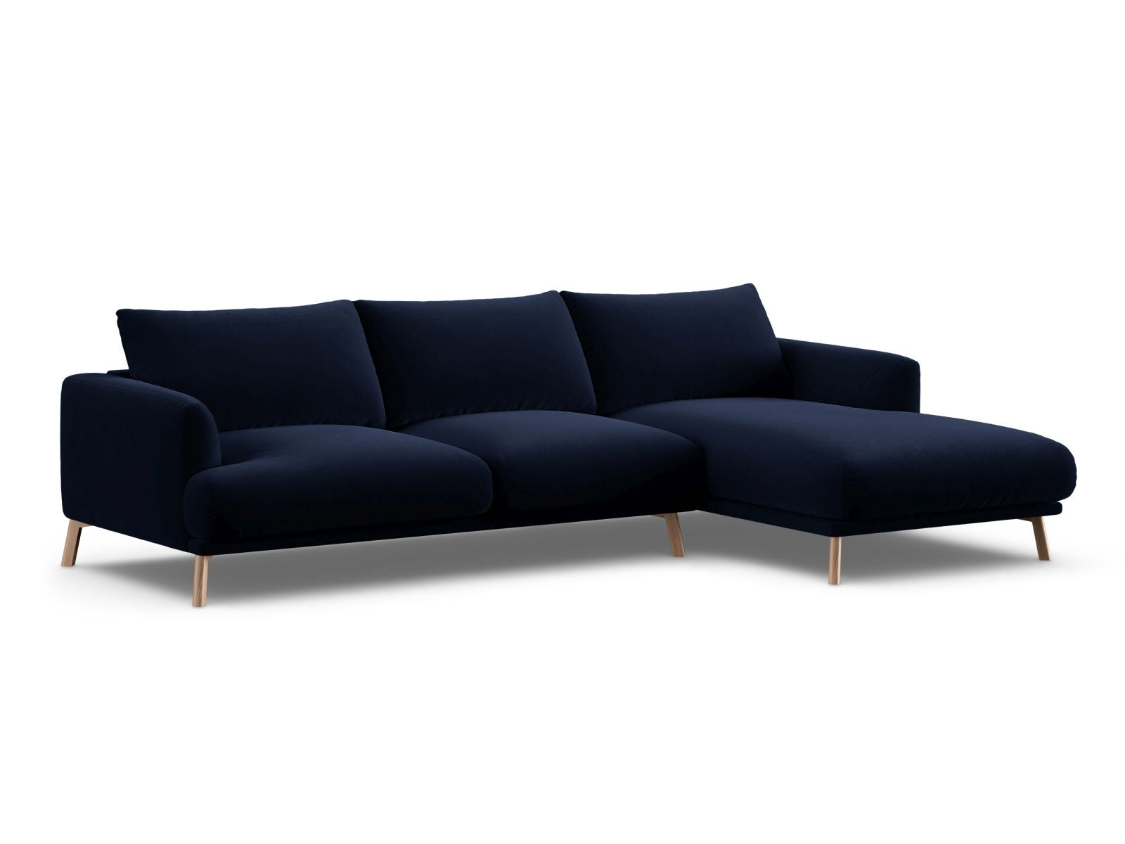 4-Sitzer Ecksofa rechts Naomi in Royal Blue-Salvador präsentiert im Onlineshop von KAQTU Design AG. Ecksofa rechts ist von Micadoni