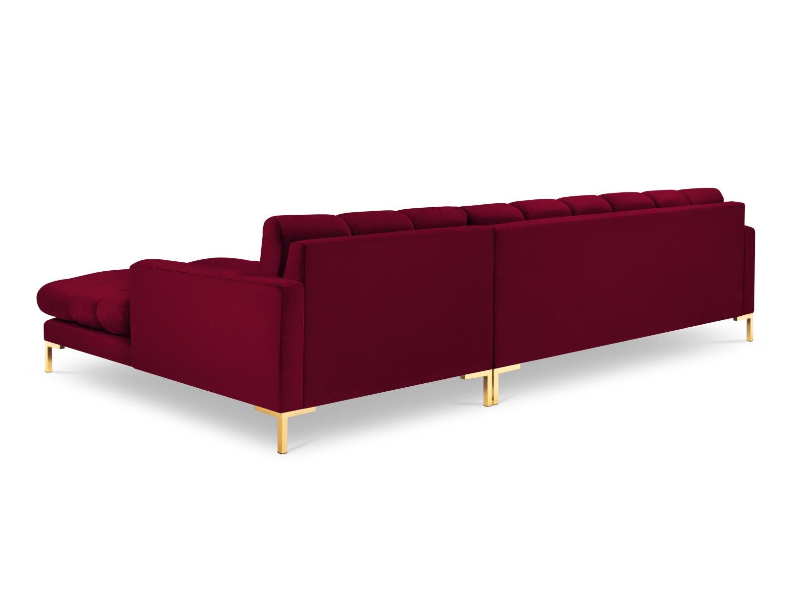 Entdecken Sie das elegante Mamaia Velour Ecksofa rechts von Micadoni – ein 5-Sitzer, der höchsten Komfort und stilvolles Design für Ihr Zuhause bietet.