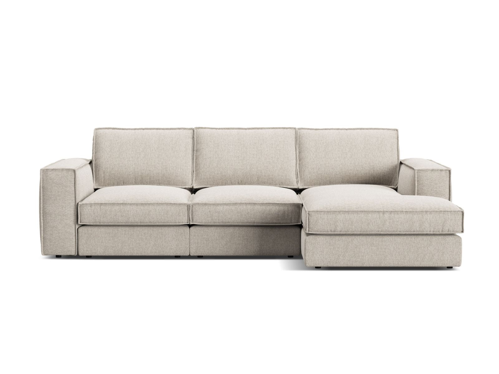 3-Sitzer Ecksofa rechts Pola in Sand-Babel präsentiert im Onlineshop von KAQTU Design AG. Ecksofa rechts ist von Micadoni