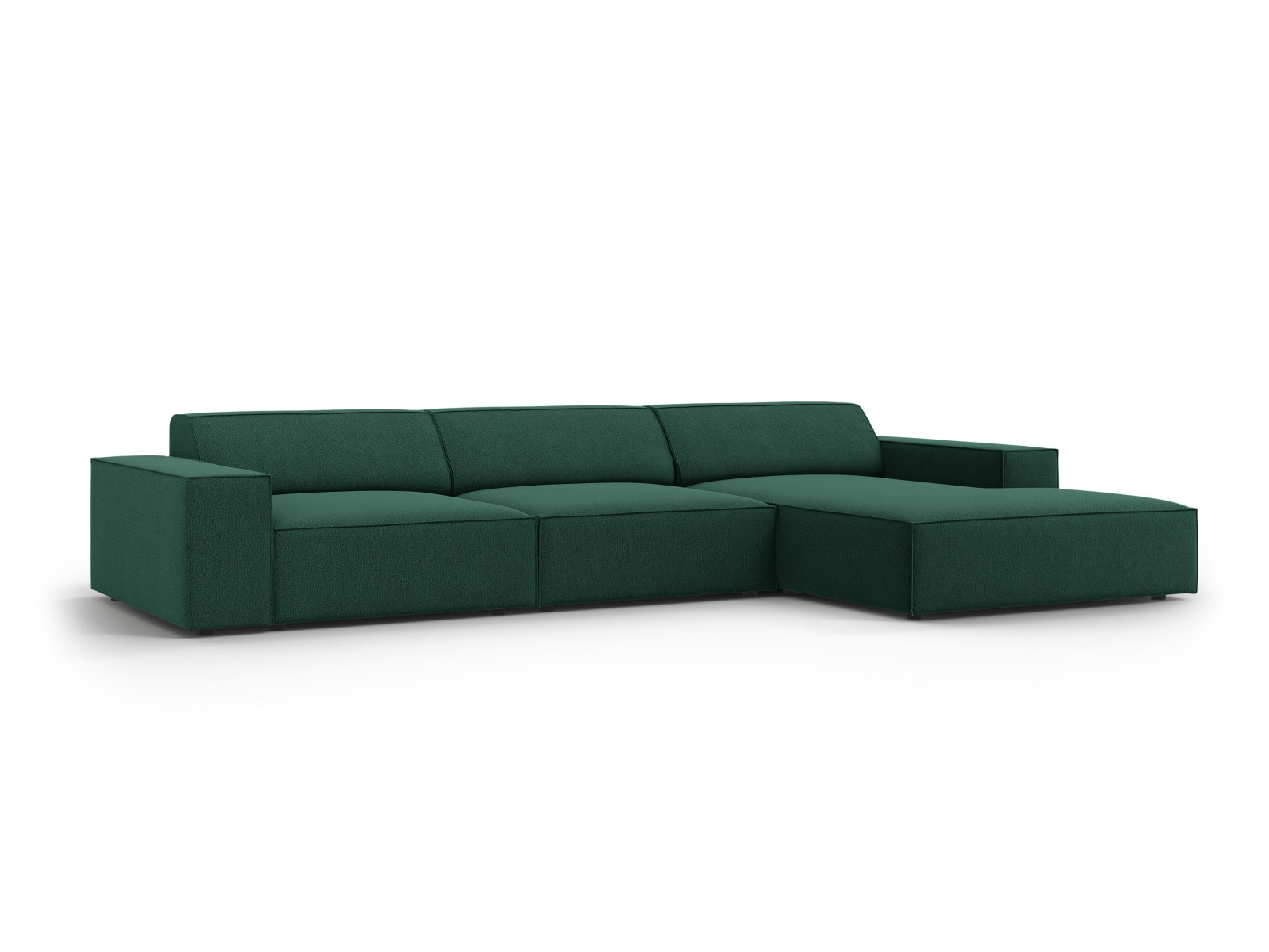 Erleben Sie das Jodie Ecksofa von Micadoni – ein modulares 4-Sitzer Sofa, das Komfort, Stil und individuelle Gestaltungsmöglichkeiten vereint.