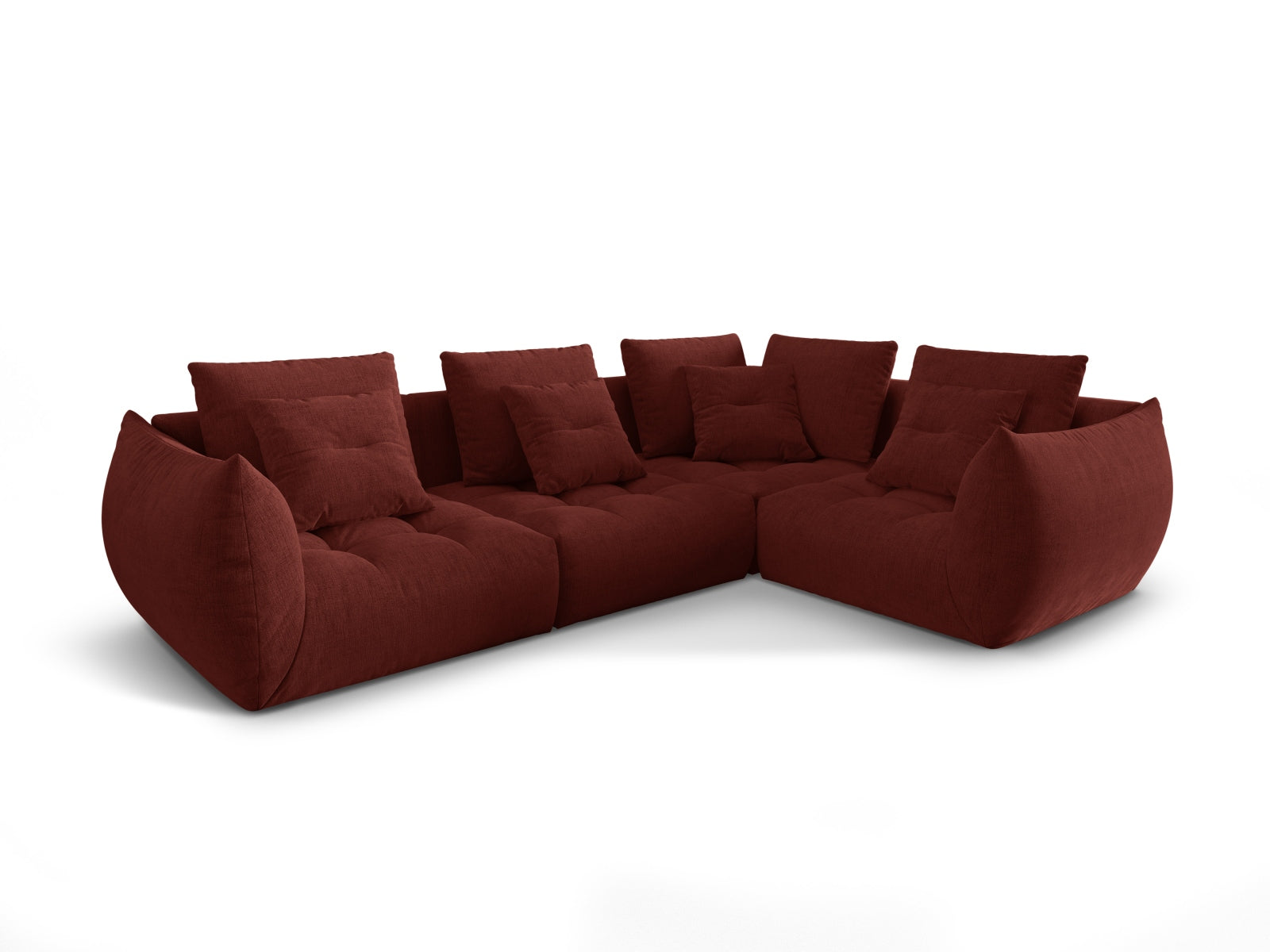 Entdecken Sie das stilvolle Bloom Modular Ecksofa rechts 3 Sitzer von Micadoni – ideal für Ihr modernes Wohnzimmer, flexibel und komfortabel.