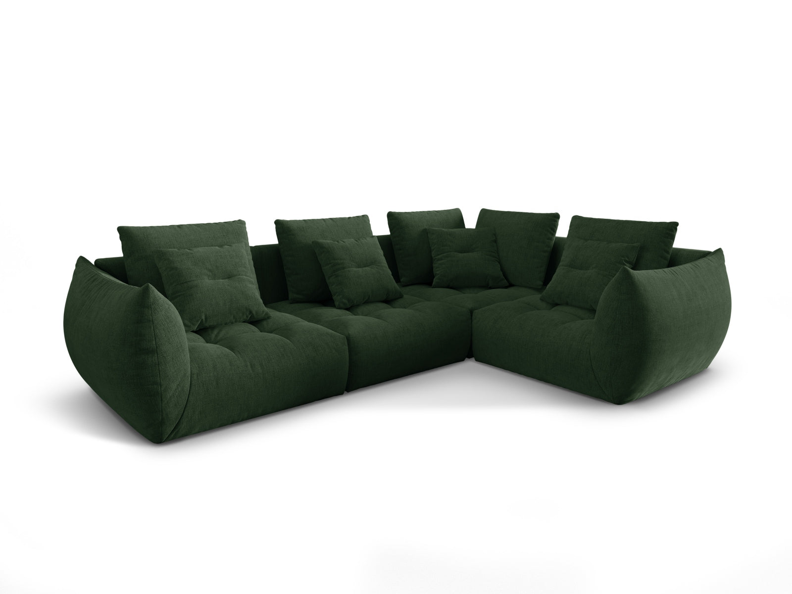 Entdecken Sie das stilvolle Bloom Modular Ecksofa rechts 3 Sitzer von Micadoni – ideal für Ihr modernes Wohnzimmer, flexibel und komfortabel.