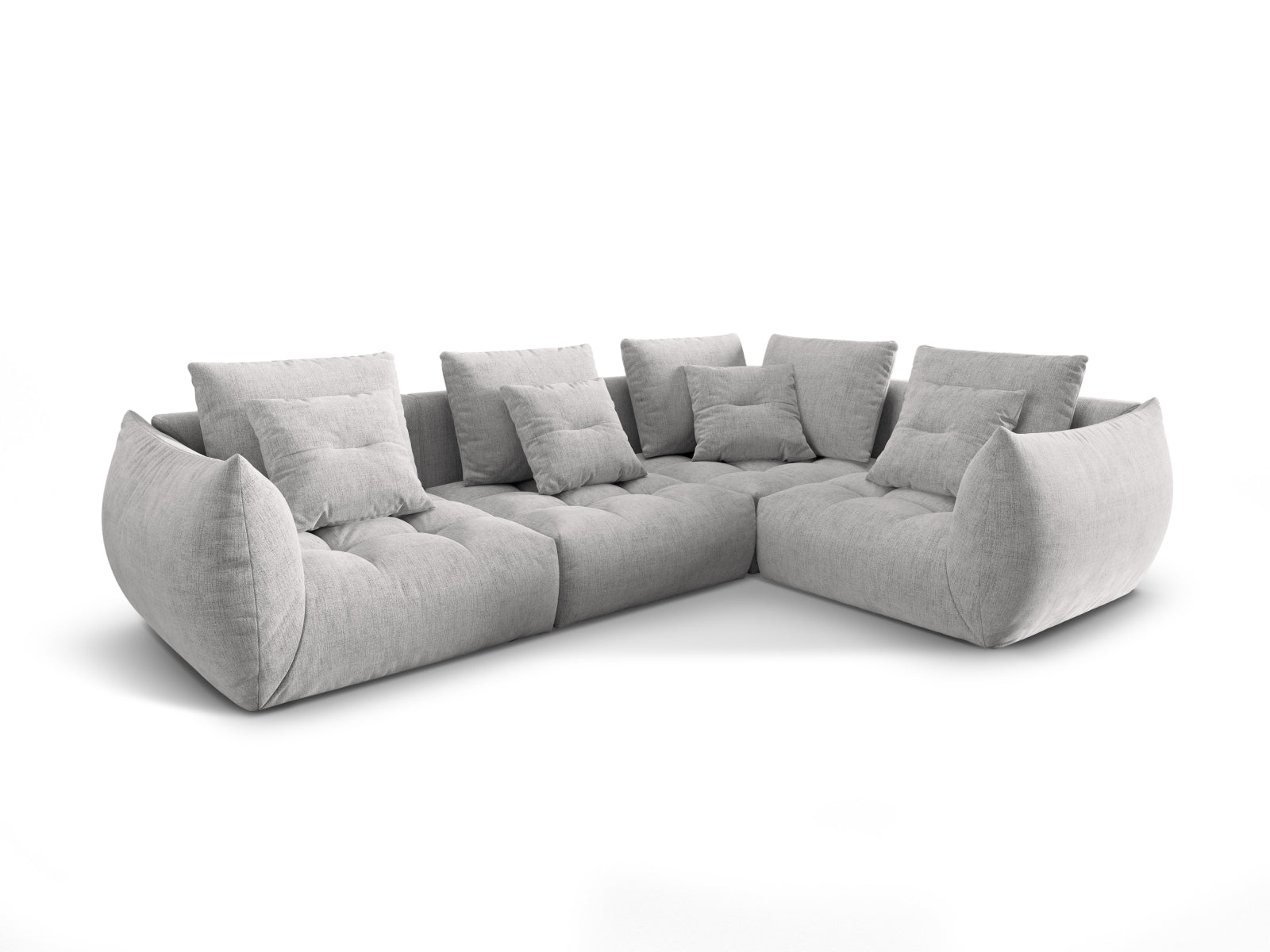 Entdecken Sie das stilvolle Bloom Modular Ecksofa rechts 3 Sitzer von Micadoni – ideal für Ihr modernes Wohnzimmer, flexibel und komfortabel.