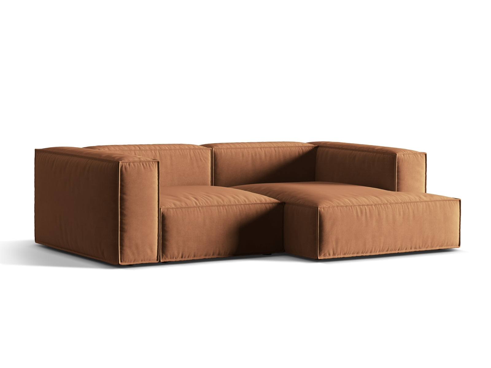Erleben Sie das stilvolle Nuria Velour Modular Ecksofa rechts 3 Sitzer von Micadoni – perfekt für moderne Interiors und ultimativen Komfort.