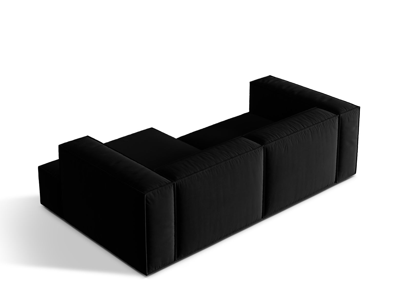 Erleben Sie das stilvolle Nuria Velour Modular Ecksofa rechts 3 Sitzer von Micadoni – perfekt für moderne Interiors und ultimativen Komfort.
