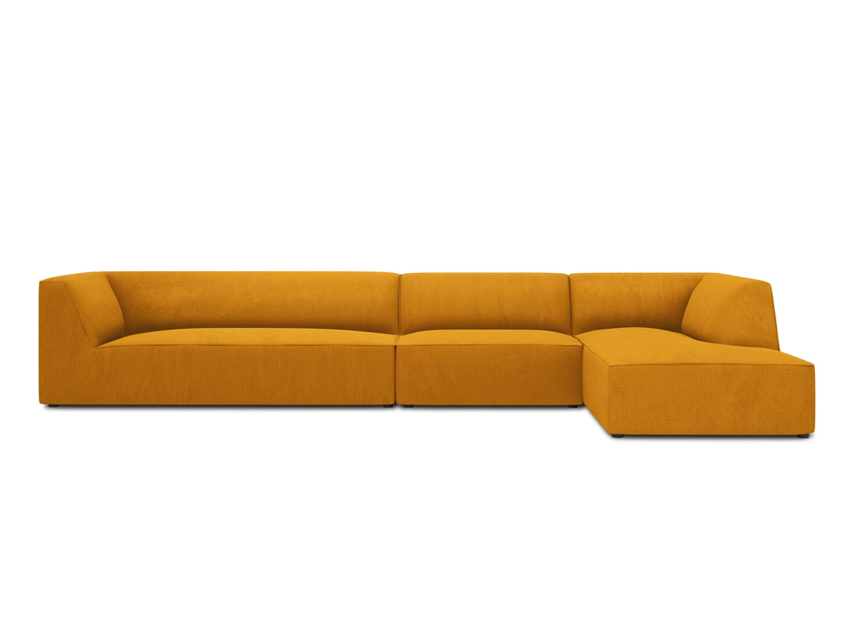 Ruby Modulares Ecksofa rechts 5 Sitzer in Yellow-Scala präsentiert im Onlineshop von KAQTU Design AG. L-Sofa rechts ist von Micadoni