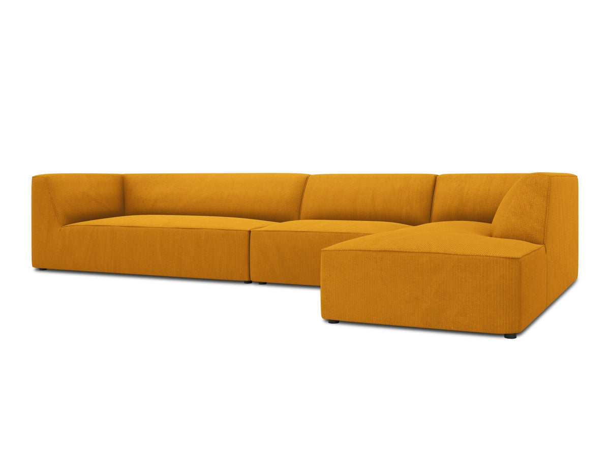 Ruby Modulares Ecksofa rechts 5 Sitzer in Yellow-Scala präsentiert im Onlineshop von KAQTU Design AG. L-Sofa rechts ist von Micadoni