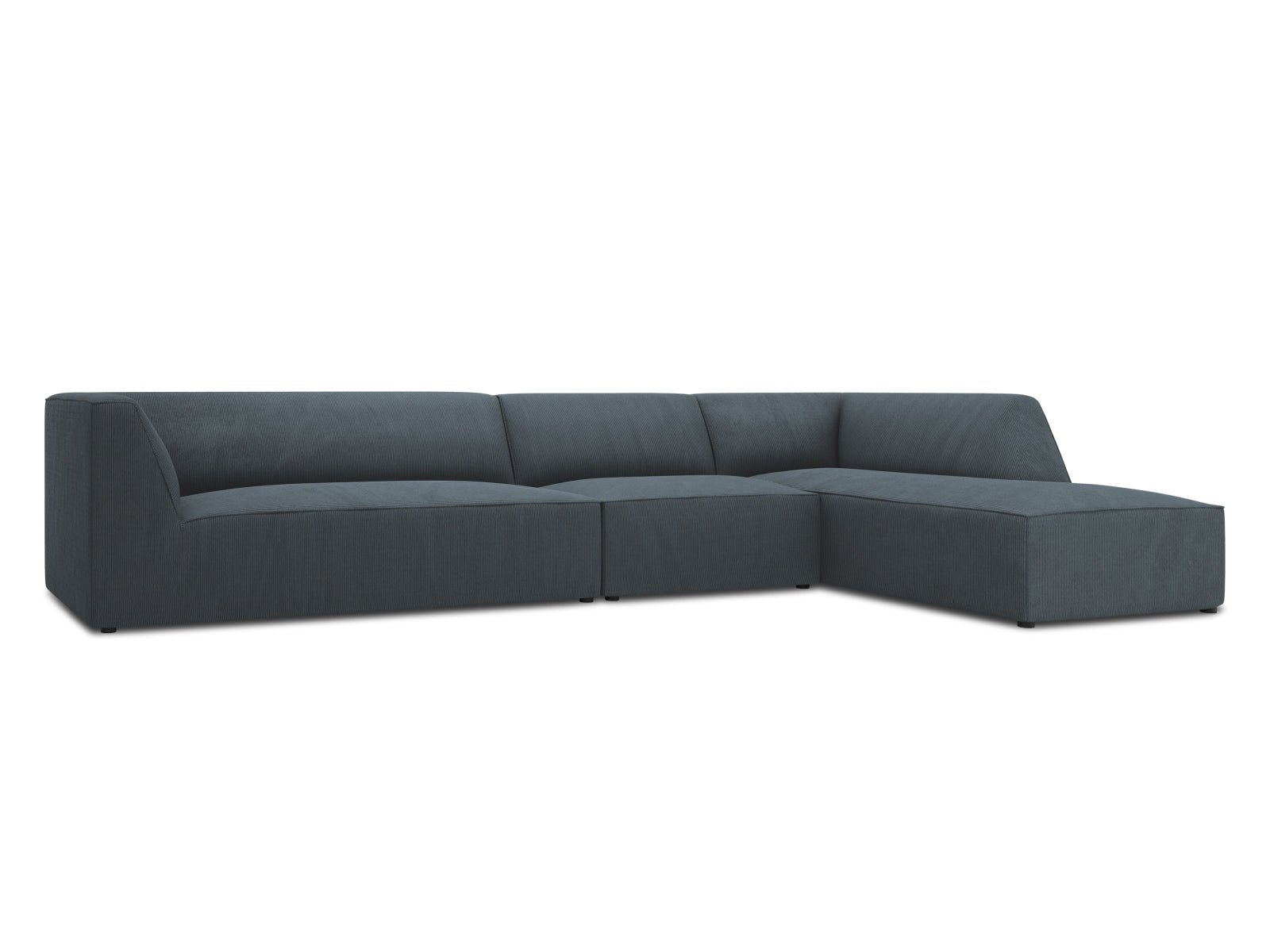 Elegantes Ruby Ecksofa in der rechten Variante, 5-Sitzer, ideal für moderne Wohnräume, bietet Komfort und Stil von Micadoni.