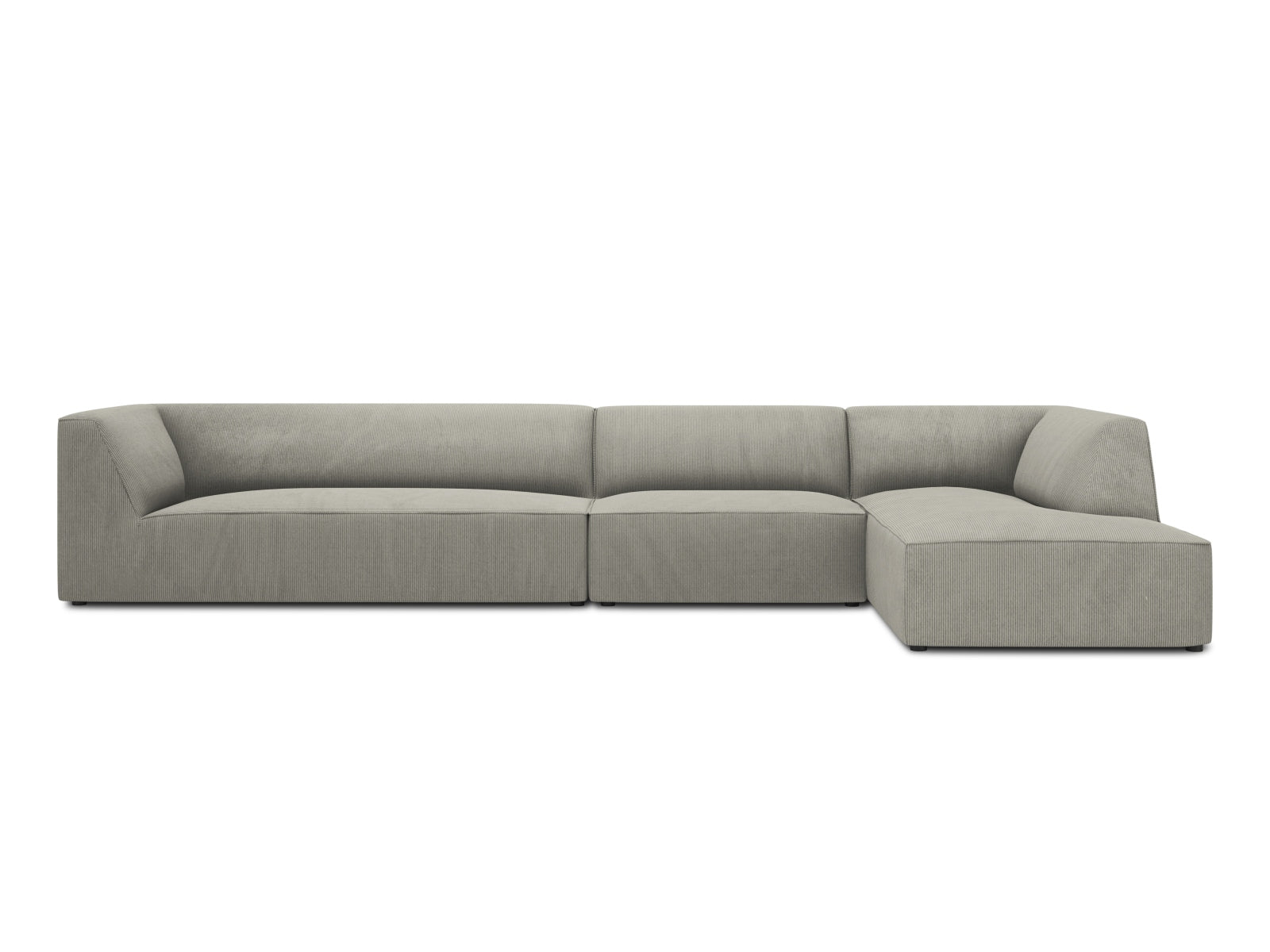 Ruby Modulares Ecksofa rechts 5 Sitzer in Light Grey-Scala präsentiert im Onlineshop von KAQTU Design AG. L-Sofa rechts ist von Micadoni