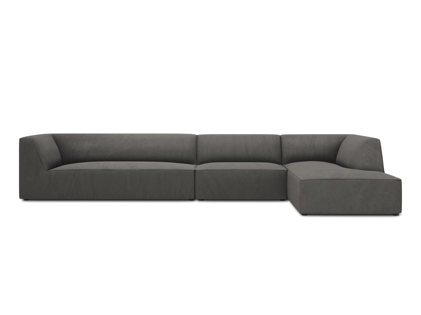 Ruby Modulares Ecksofa rechts 5 Sitzer in Dark Grey-Scala präsentiert im Onlineshop von KAQTU Design AG. L-Sofa rechts ist von Micadoni