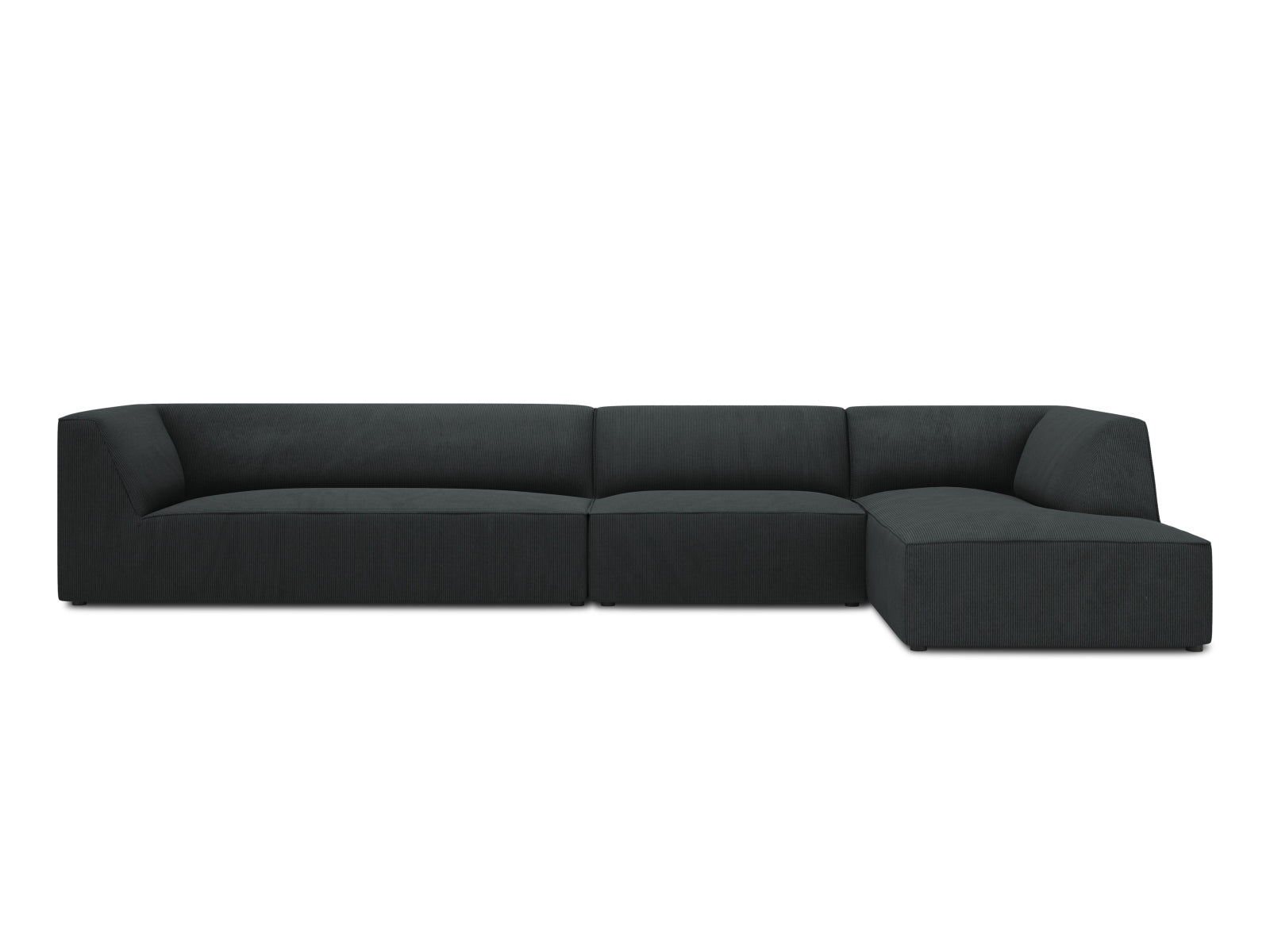 Ruby Modulares Ecksofa rechts 5 Sitzer in Black-Scala präsentiert im Onlineshop von KAQTU Design AG. L-Sofa rechts ist von Micadoni