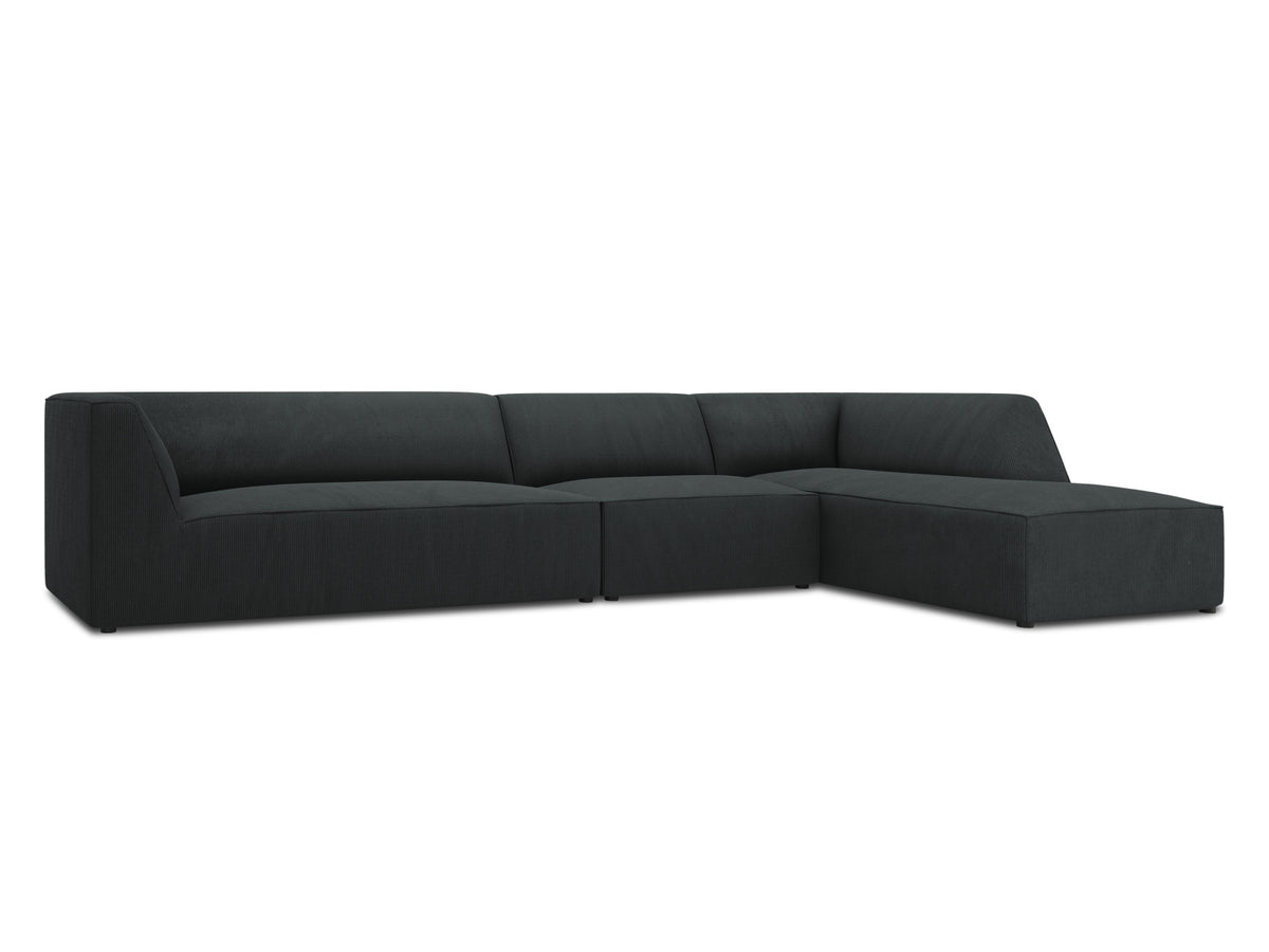 Ruby Modulares Ecksofa rechts 5 Sitzer in Black-Scala präsentiert im Onlineshop von KAQTU Design AG. L-Sofa rechts ist von Micadoni